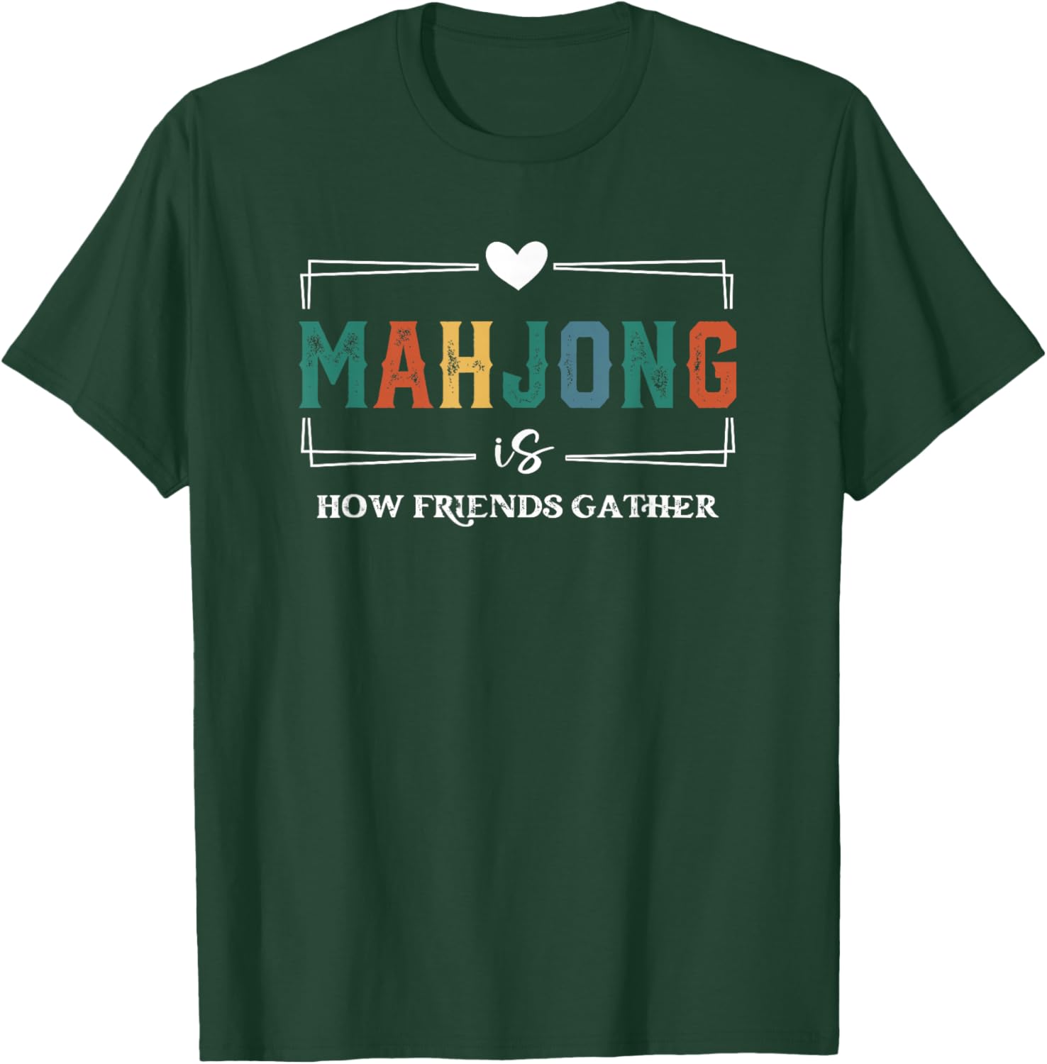 Mahjong is How Friends Gather American Social Game Night T-Shirt - T-Shirt | Forest