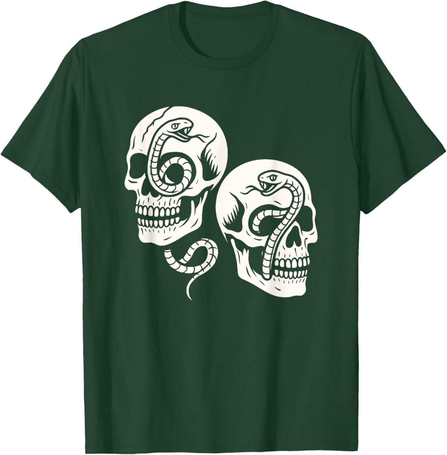 6 7 Skulls and Snakes 6-7 Meme Halloween Gothic Graphic T-Shirt - T-Shirt | Forest