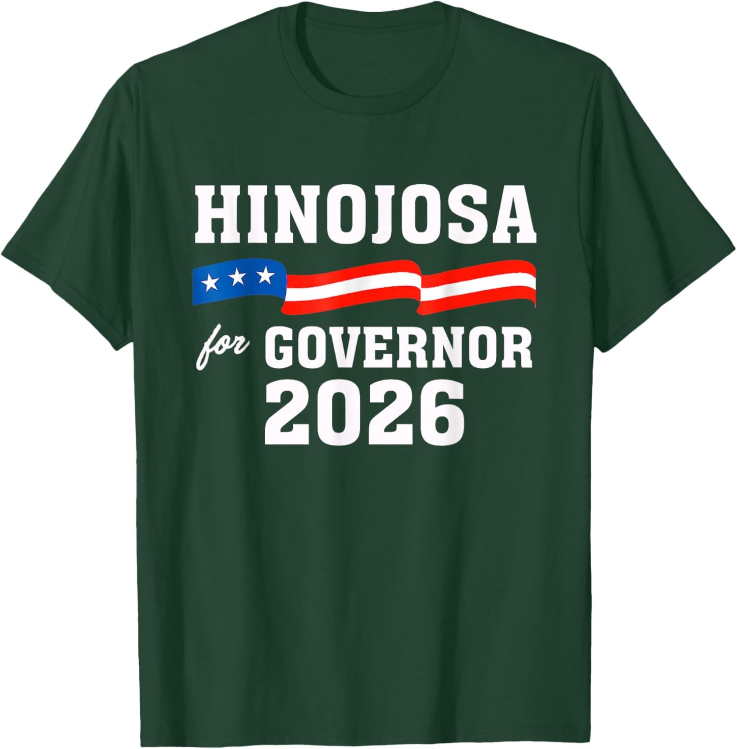 Gina Hinojosa for Governor Texas 2026 Election Campaign T-Shirt - T-Shirt | Forest