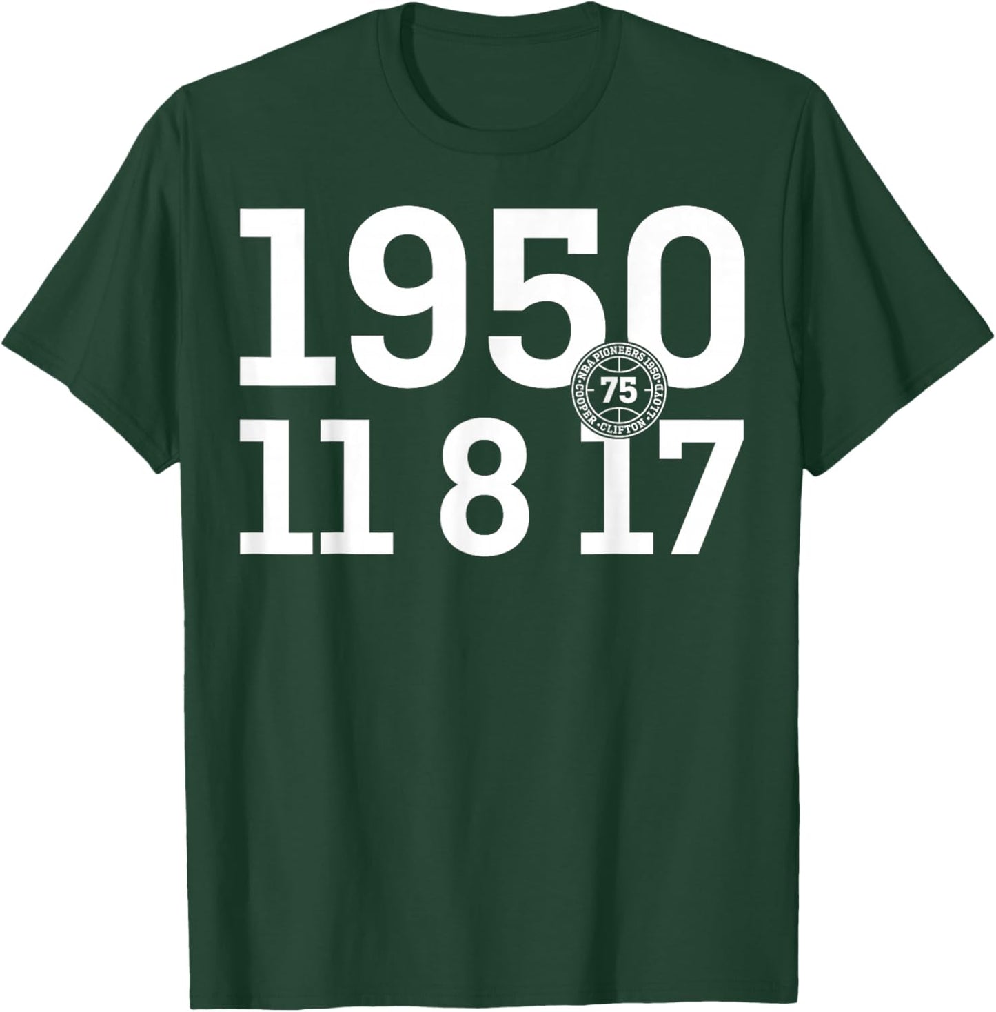 75th Anniversary 1950 11 8 17 T-Shirt - T-Shirt | Forest