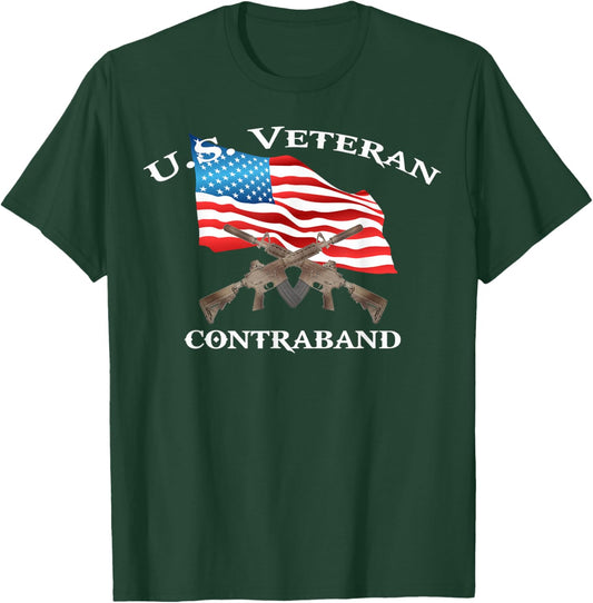 Contraband - U.S. Veteran T-Shirt - T-Shirt | Forest