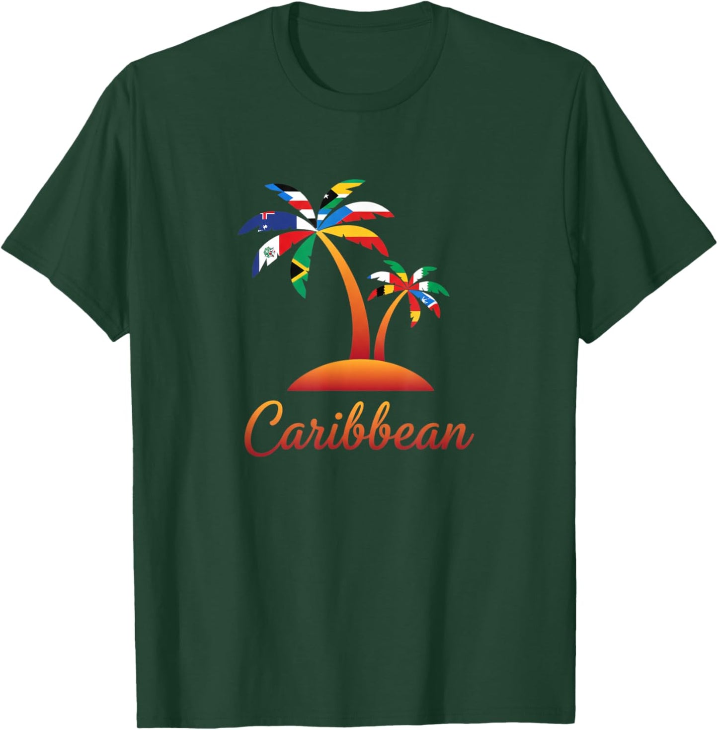 Caribbean Palm Island Kids Vacation Travel Tropical Latino T-Shirt - T-Shirt | Forest