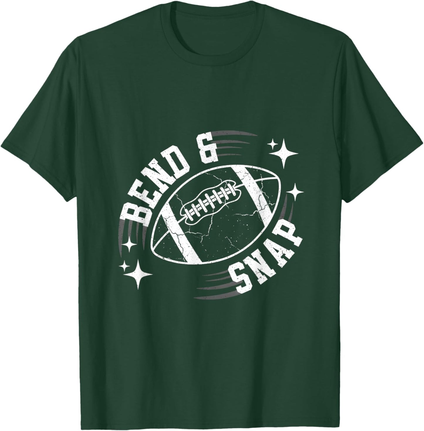 Funny Touchdown Season Cute Bend and Snap Football T-Shirt - T-Shirt | Forest