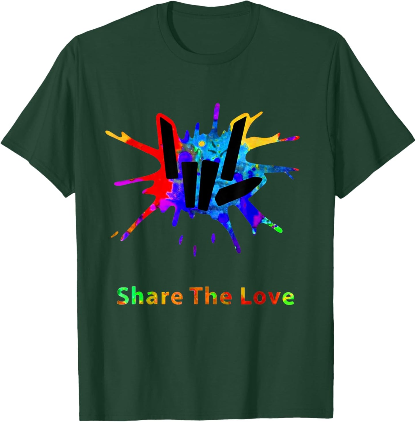 Sharer Share The Love Merch Kids Birthday Gifts T-Shirt - T-Shirt | Forest
