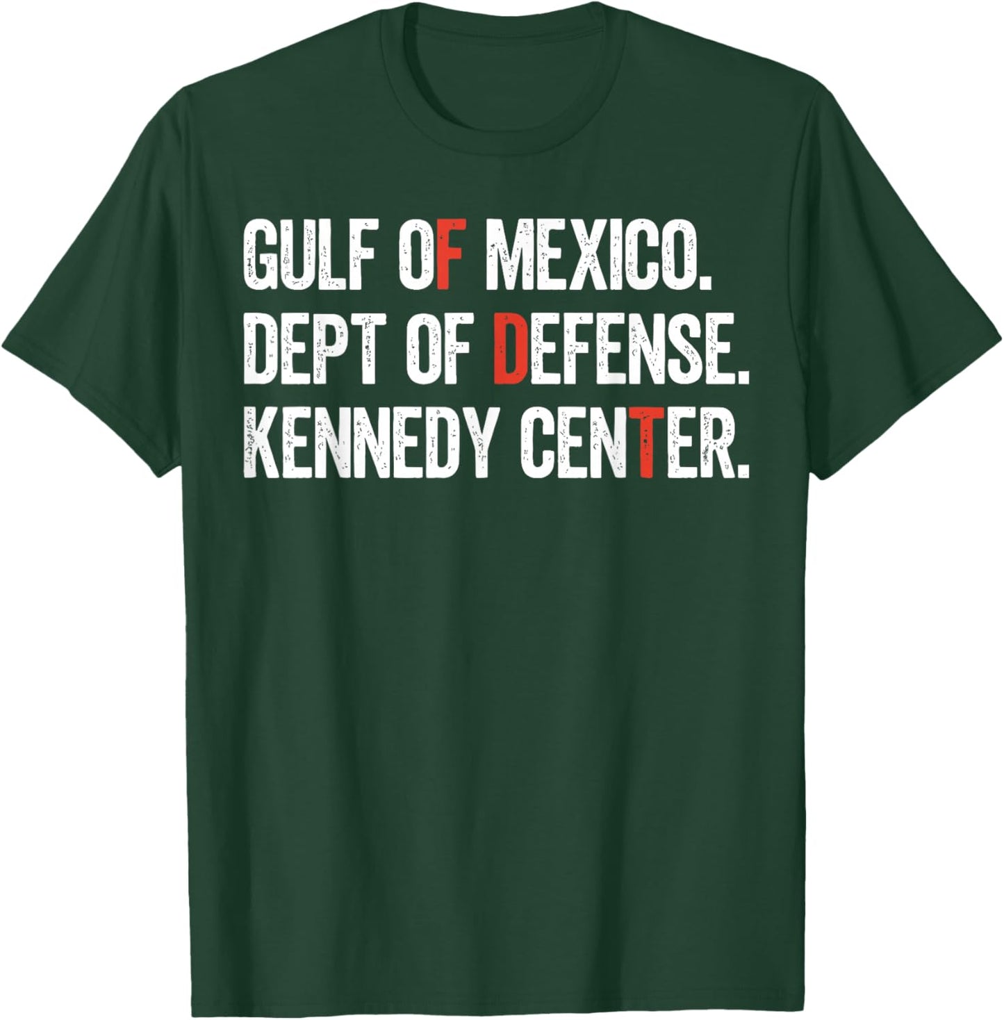 Gulf of Mexico Dept of Defense Kennedy Center Vintage Retro T-Shirt - T-Shirt | Forest
