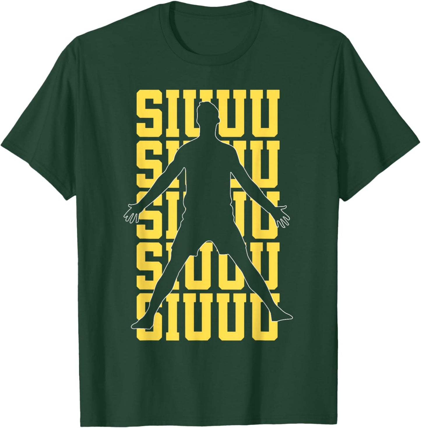 Siuuuu Funny Soccer Present for Soccer Lovers Fan Kids Boys T-Shirt - T-Shirt | Forest