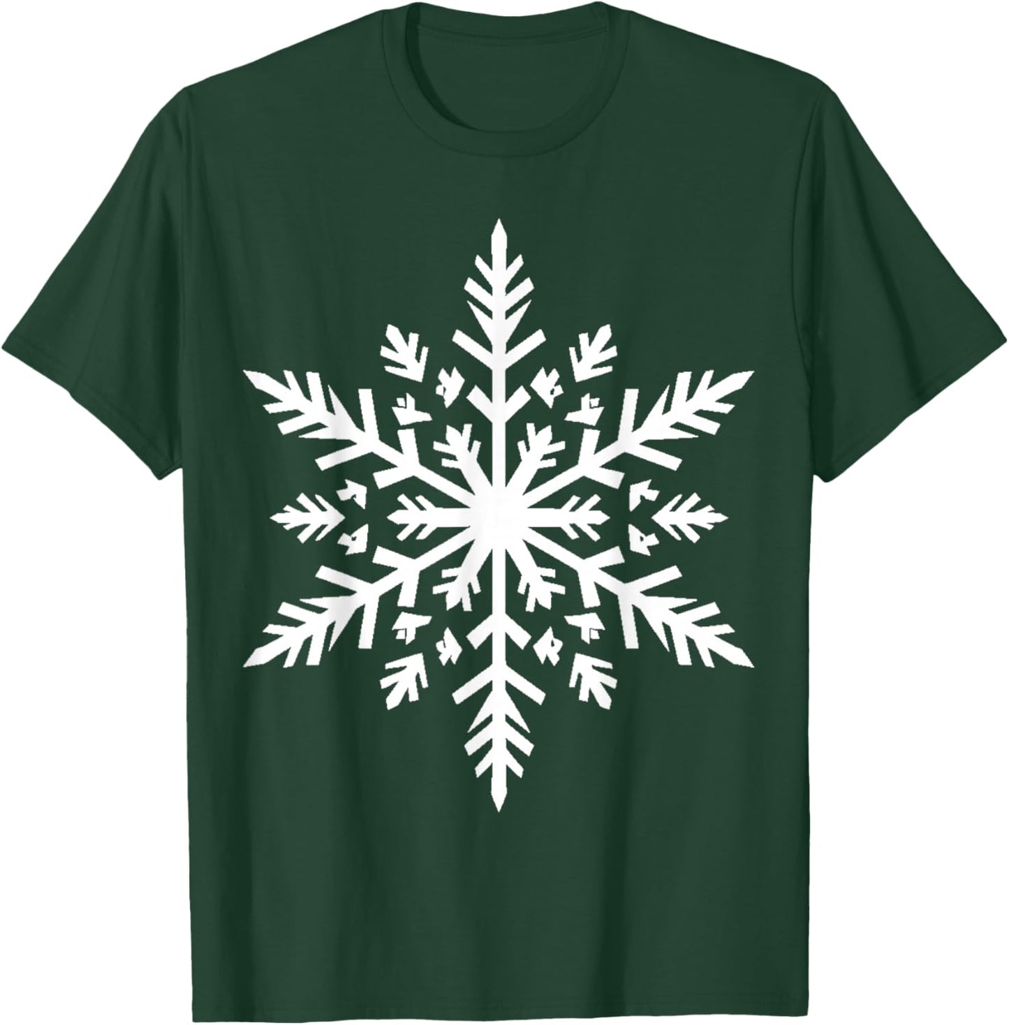 A White Snowflake T-Shirt - T-Shirt | Forest