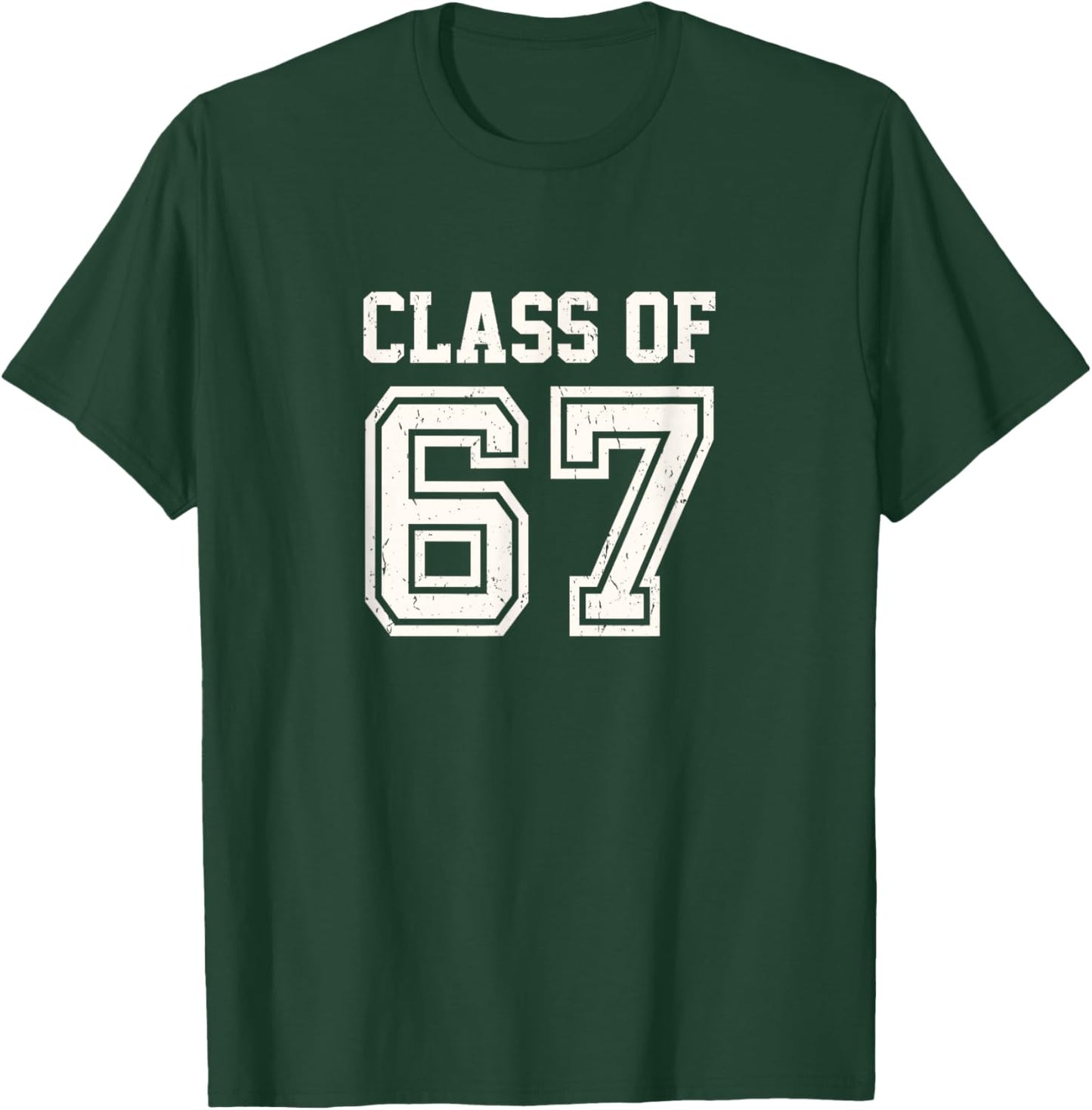 Funny Six Seven Varsity Class of 67 Meme Gen Alpha Slang T-Shirt - T-Shirt | Forest