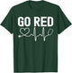 Go Red American Heart Disease Month Awareness T-Shirt - T-Shirt | Forest