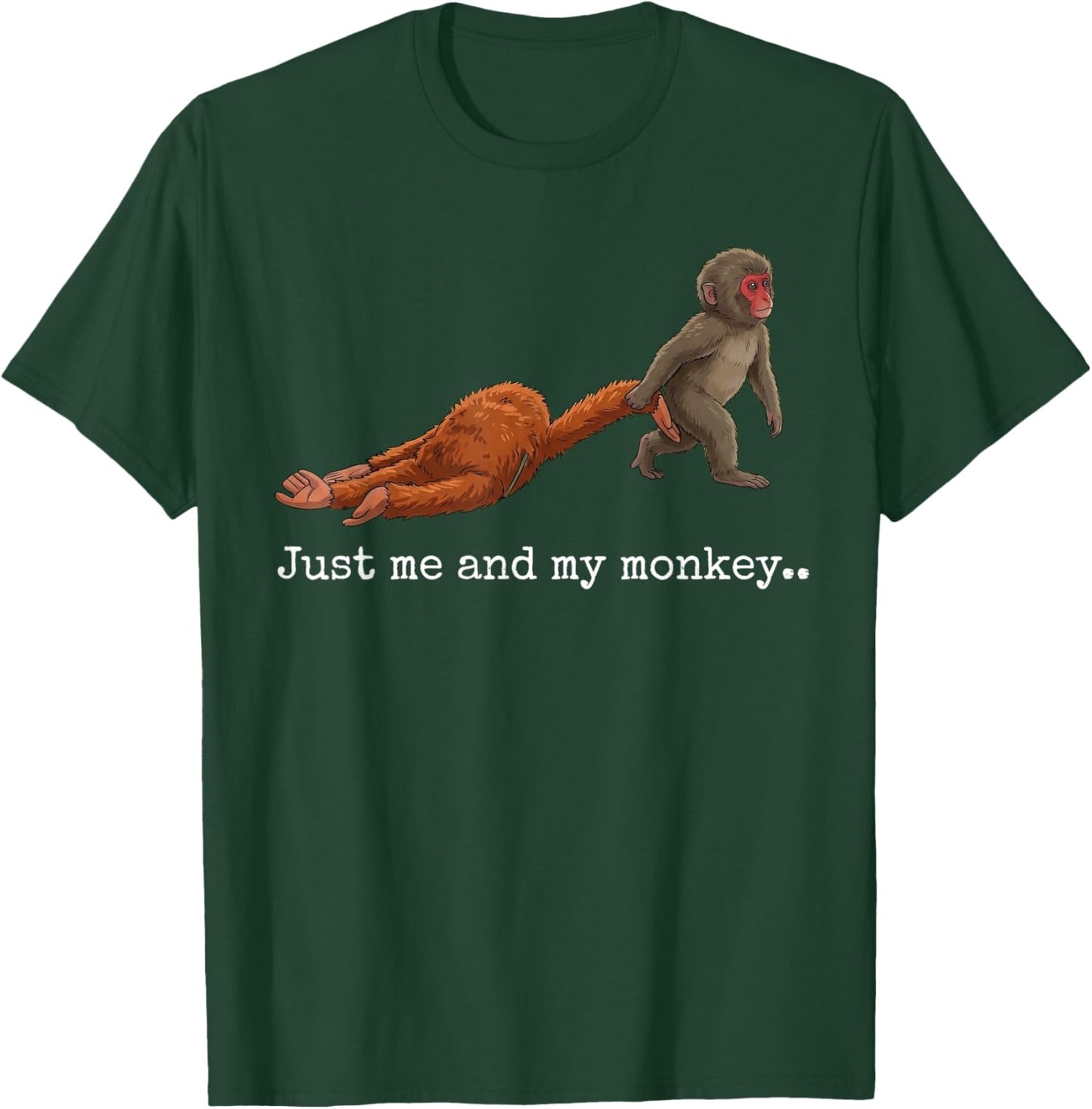 Just me and My Monkey.. Funny Viral Video Retro Punch Monkey T-Shirt - T-Shirt | Forest