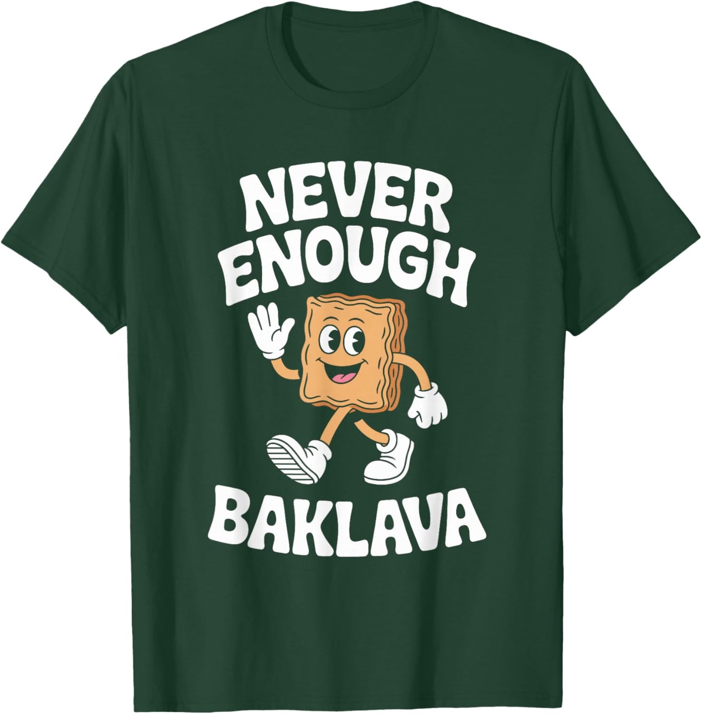 Funny Baklava Retro T-Shirt - T-Shirt | Forest
