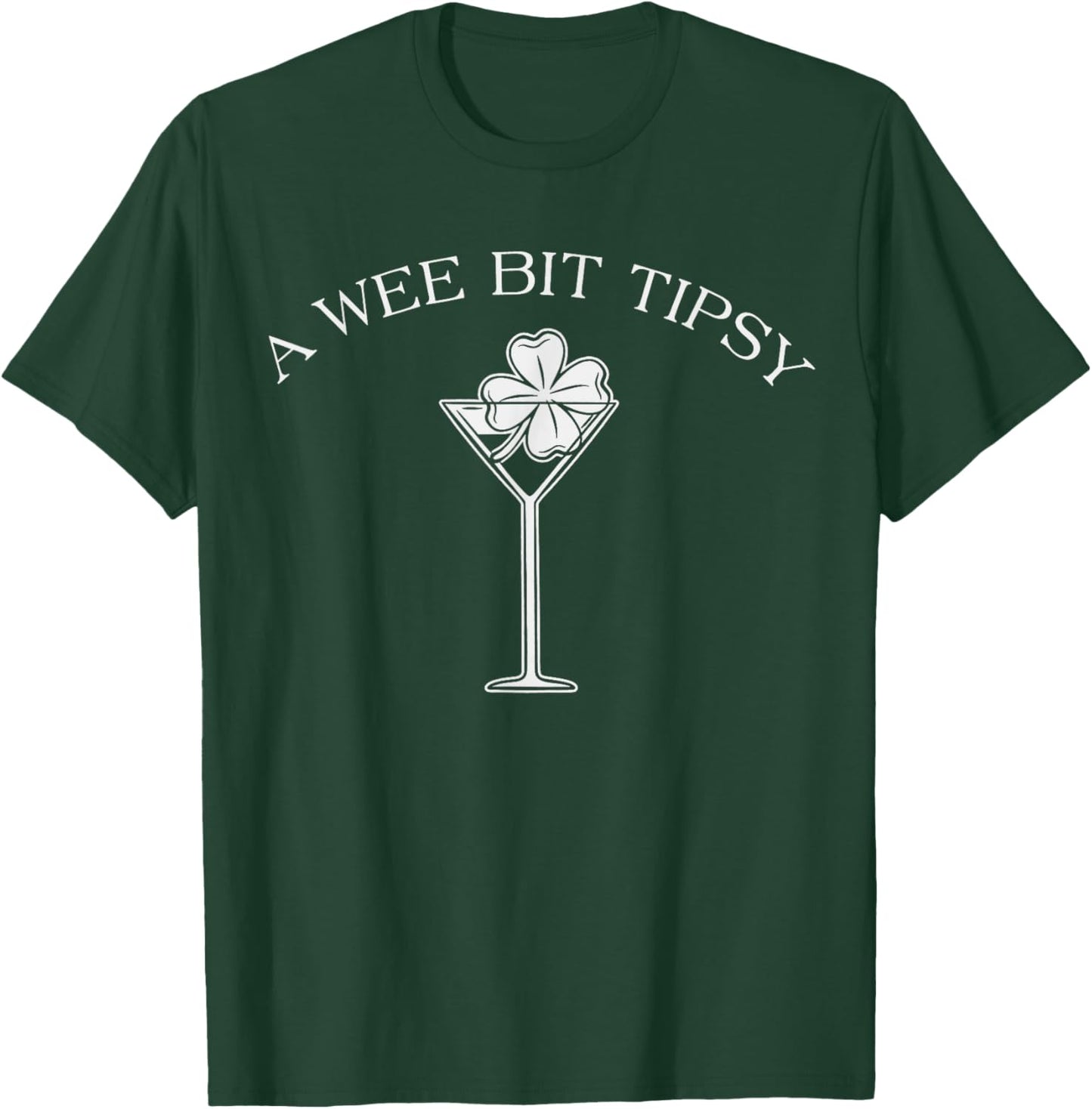 A Wee Bit Tipsy Margarita Funny St Patrick's Day T-Shirt - T-Shirt | Forest
