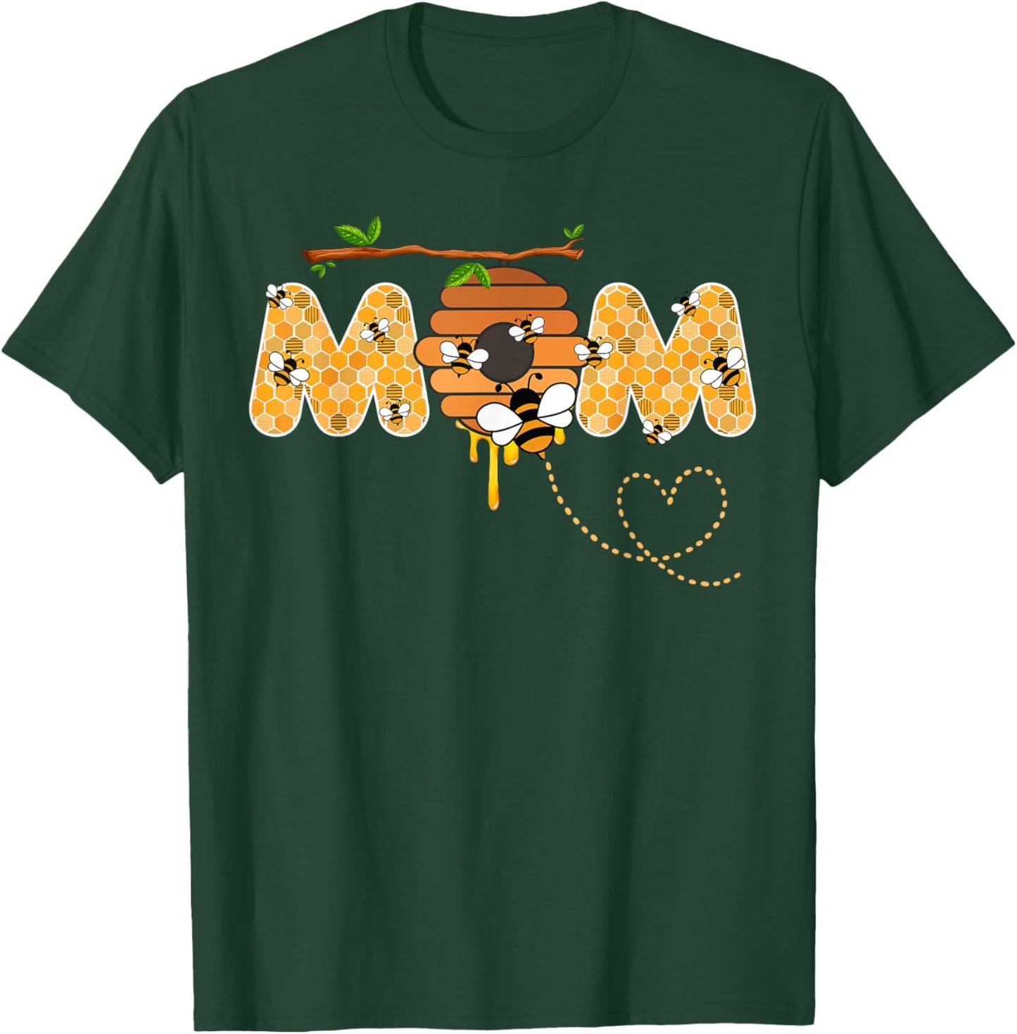 Mom Bee 1st Birthday Beekeeping Matching Family T-Shirt - T-Shirt | Forest