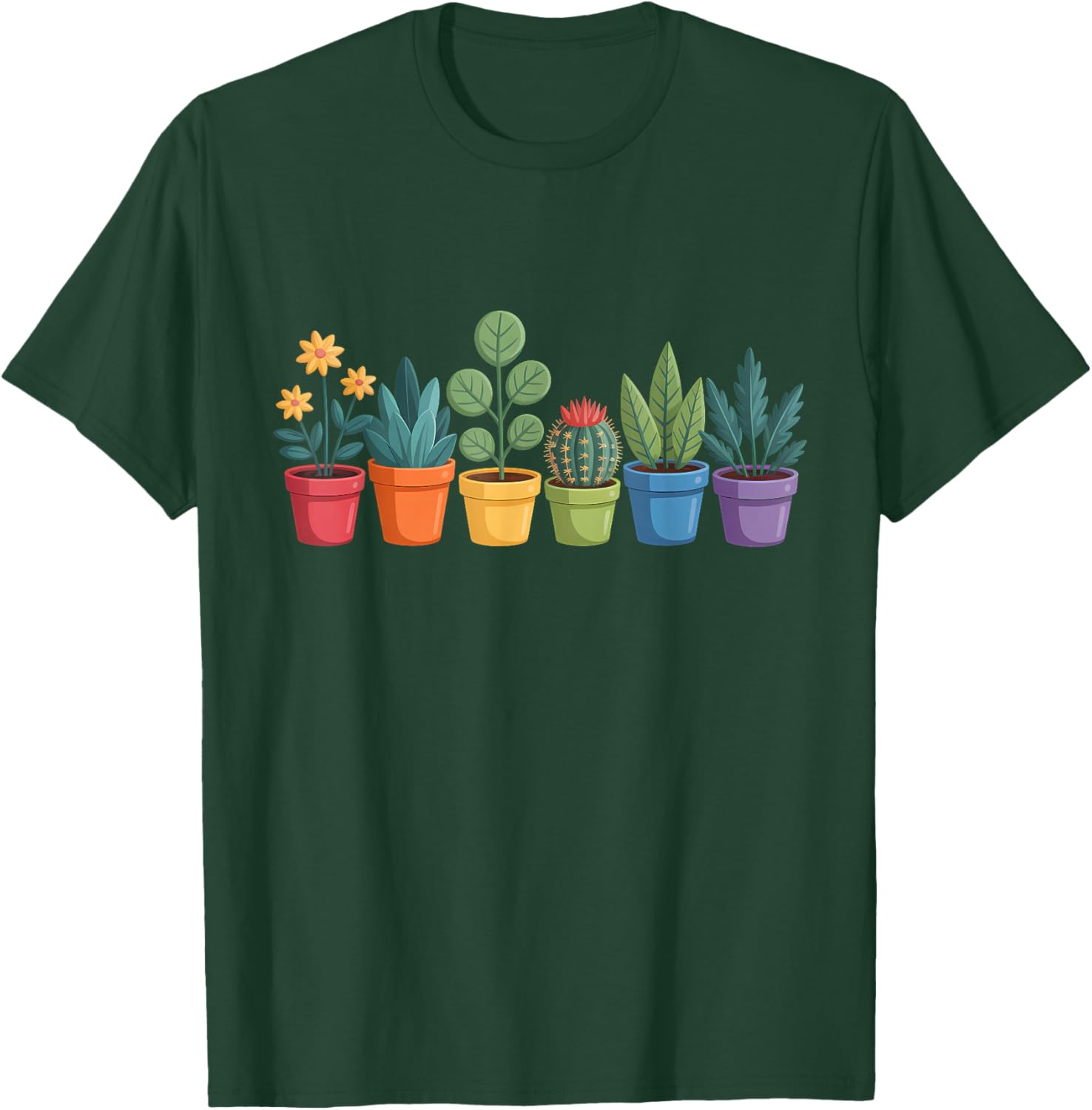 Plants LGBTQ Gardener Gay Pride Plant Gardening T-Shirt - T-Shirt | Forest