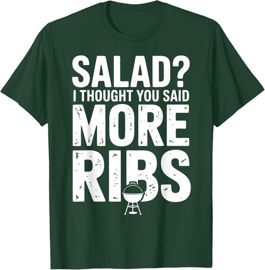 Hilarious Barbeque BBQ Pitmaster Grill Ribs T-Shirt - T-Shirt | Forest
