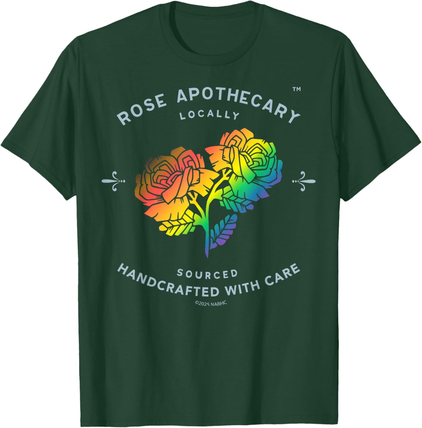 Schitt's Creek Apothecary Rainbow Roses Pride Retro T-Shirt - T-Shirt | Forest