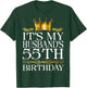 It's My Husband's 55th Birthday Happy Birthday 55 Years Old T-Shirt - T-Shirt | Forest
