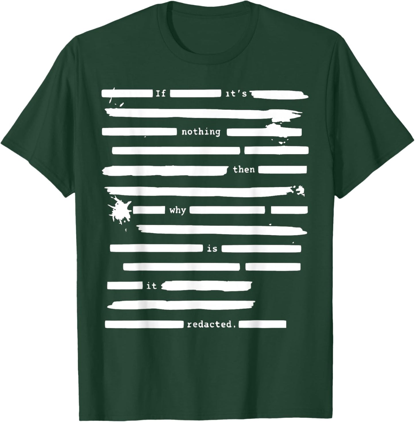 Censored Documents United States of America T-Shirt - T-Shirt | Forest