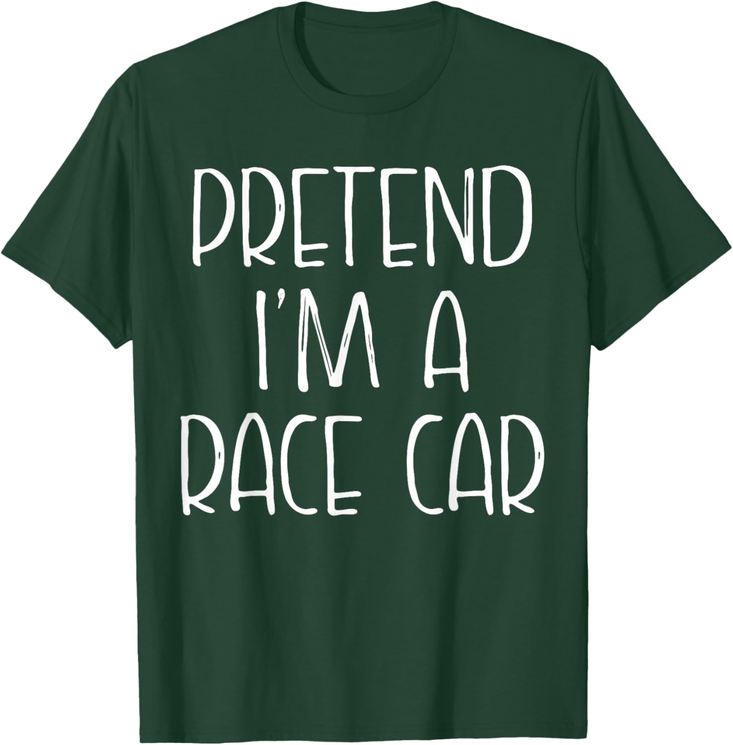 Pretend I'm A Race Car Halloween Costume Couples Matching T-Shirt - T-Shirt | Forest