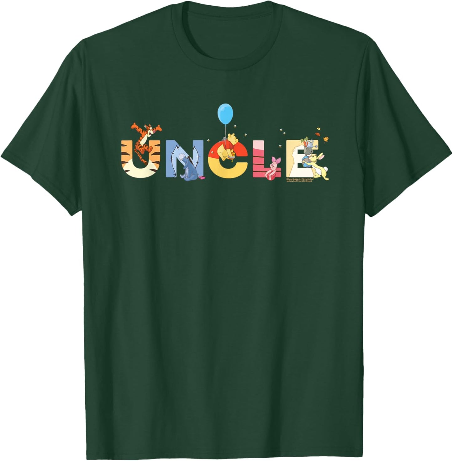 Disney Winnie The Pooh & Friends Uncle Family Disney Trip T-Shirt - T-Shirt | Forest