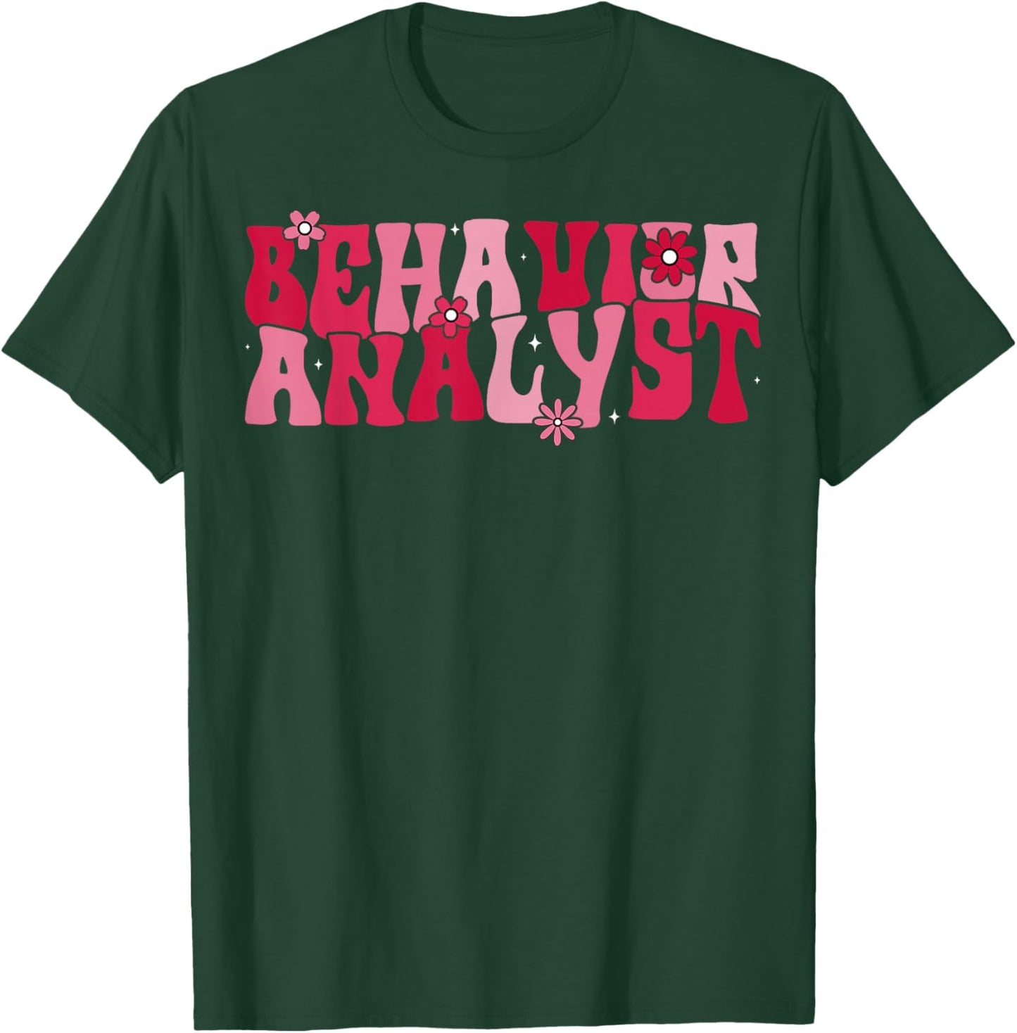ABA Therapist Couple Valentine's Day Behavior Analyst T-Shirt - T-Shirt | Forest