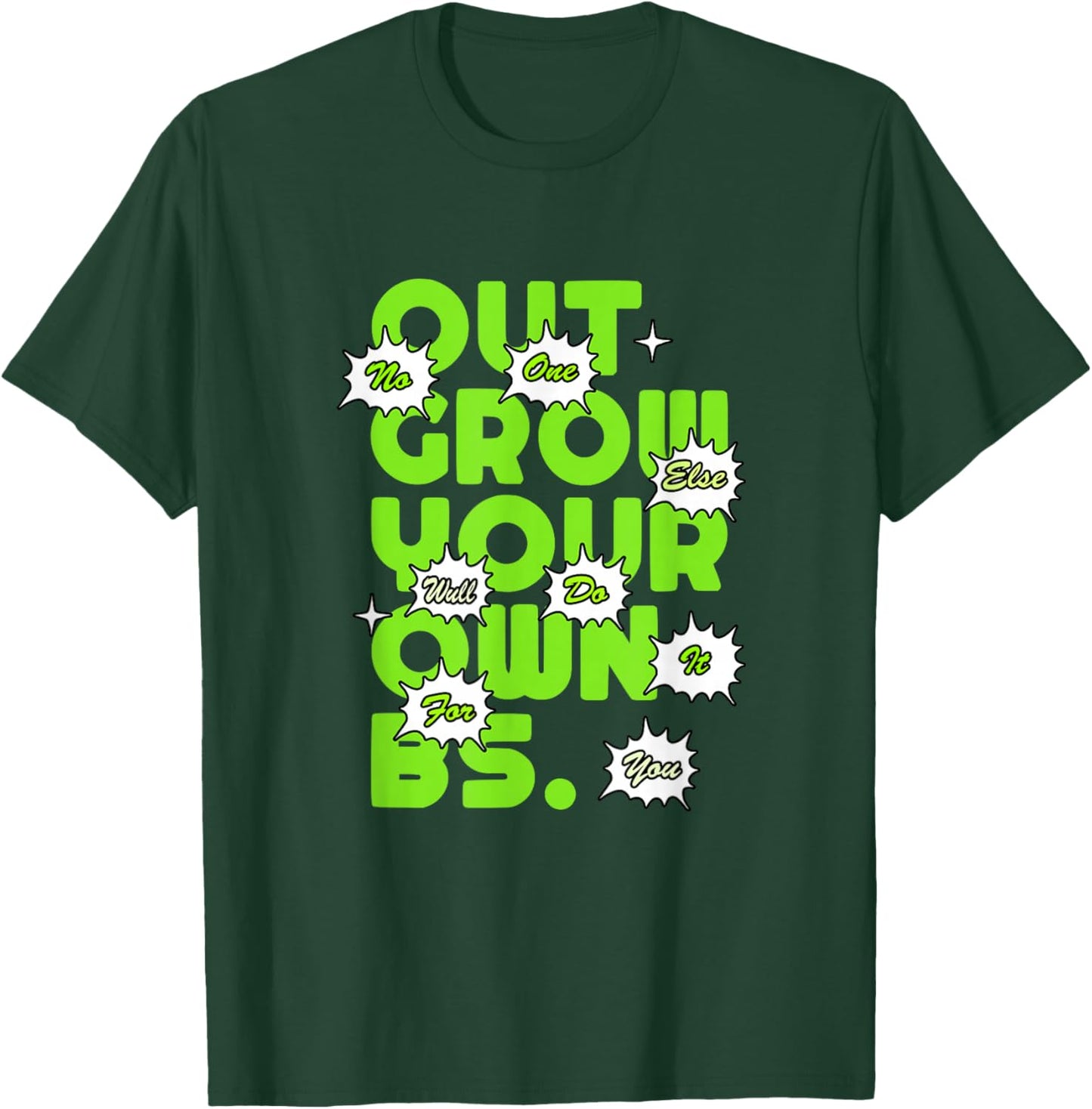 Green Color Growth Green Graphic T-Shirt - T-Shirt | Forest