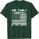 god Family Country in That Order American Flag Patriot USA T-Shirt - T-Shirt | Forest