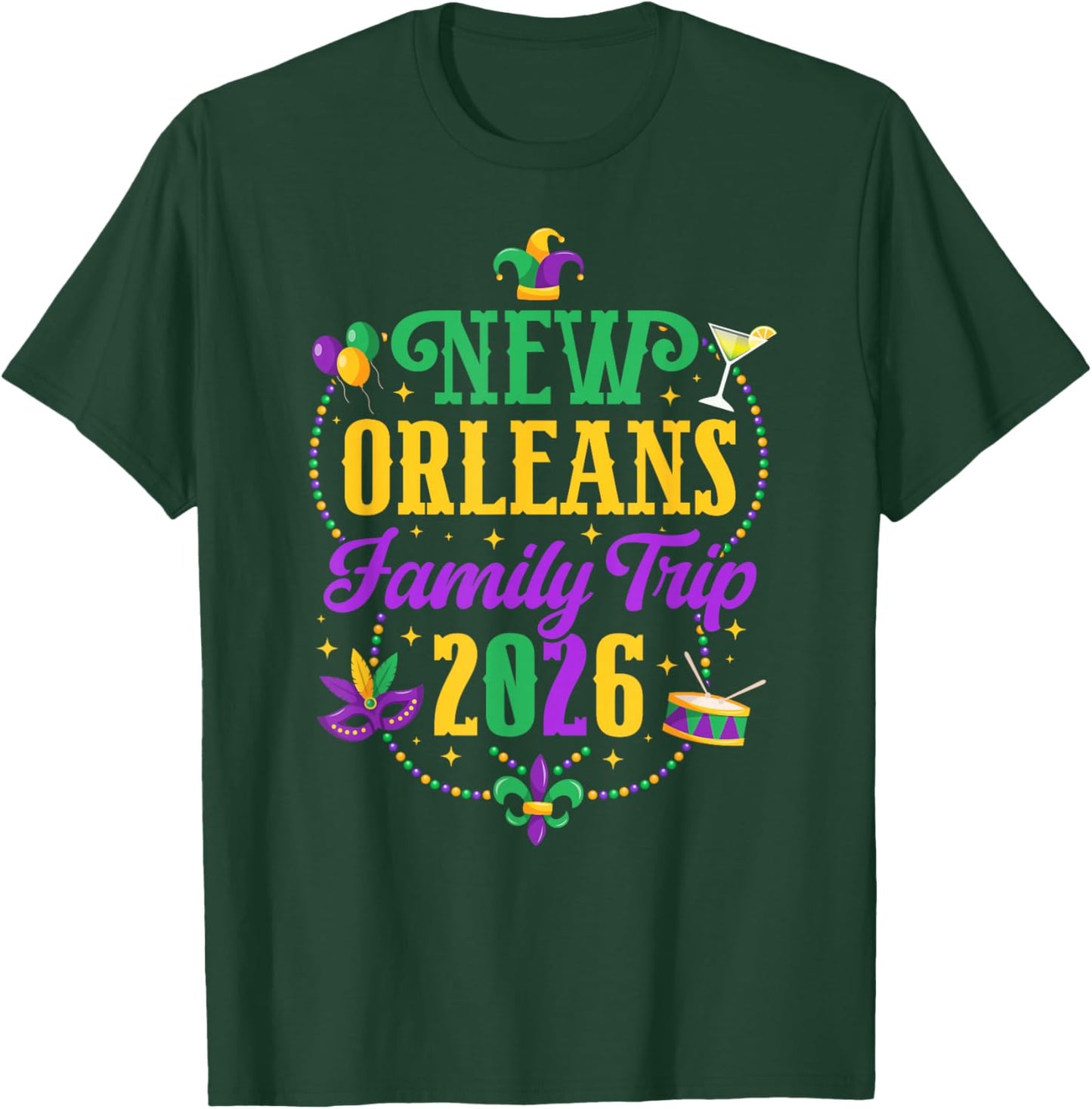 New Orleans Family Trip 2026 Family Vacation New Orleans T-Shirt - T-Shirt | Forest