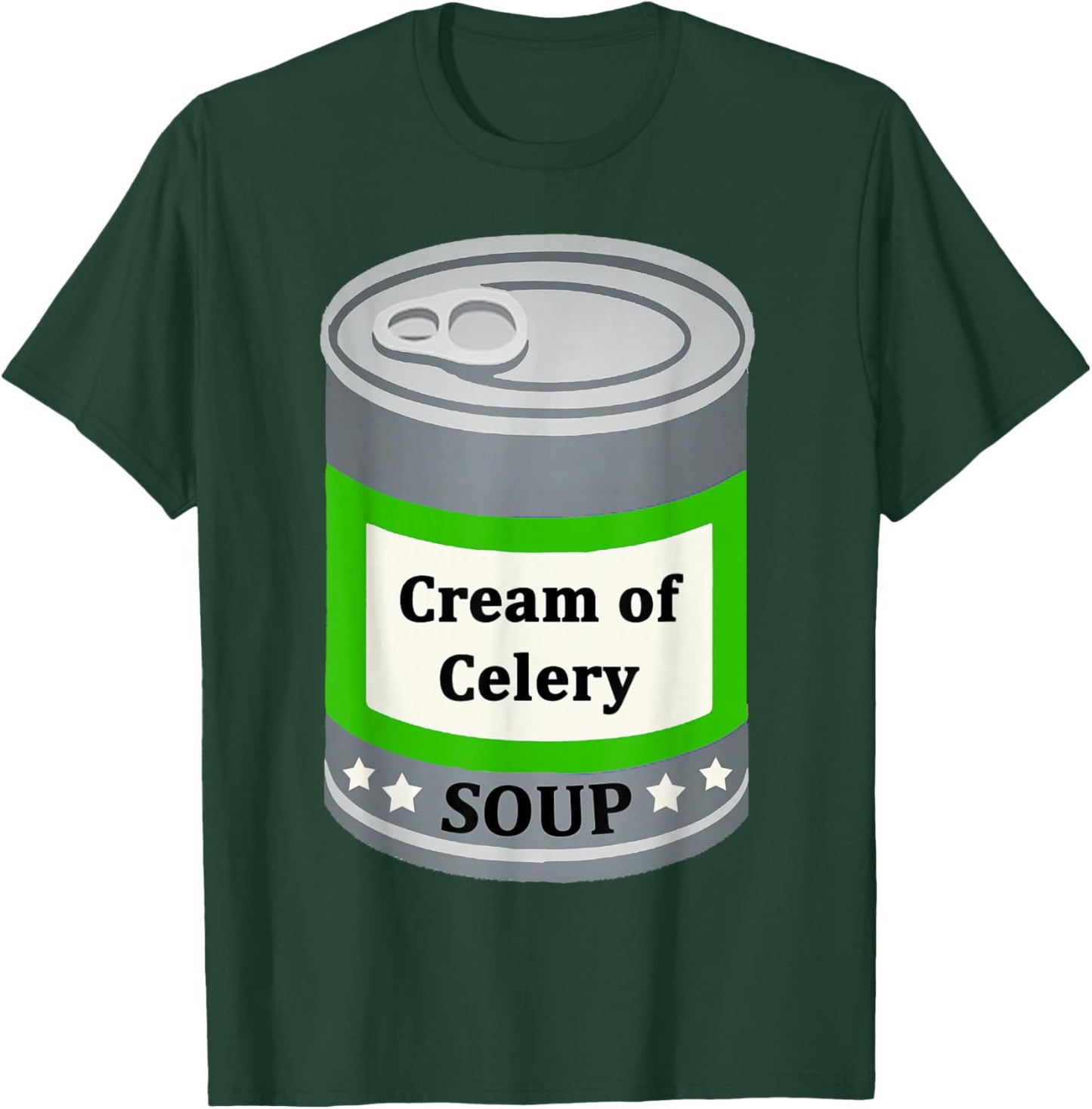 Cream of Celery Canned Soup Easy Lazy Fun Halloween Costume T-Shirt - T-Shirt | Forest