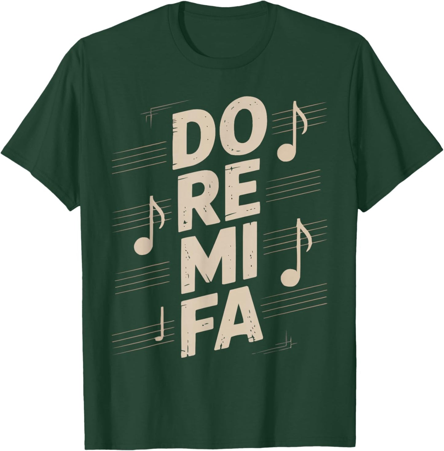 Do Re Mi FA Music Notes Musician Musical Lover T-Shirt - T-Shirt | Forest