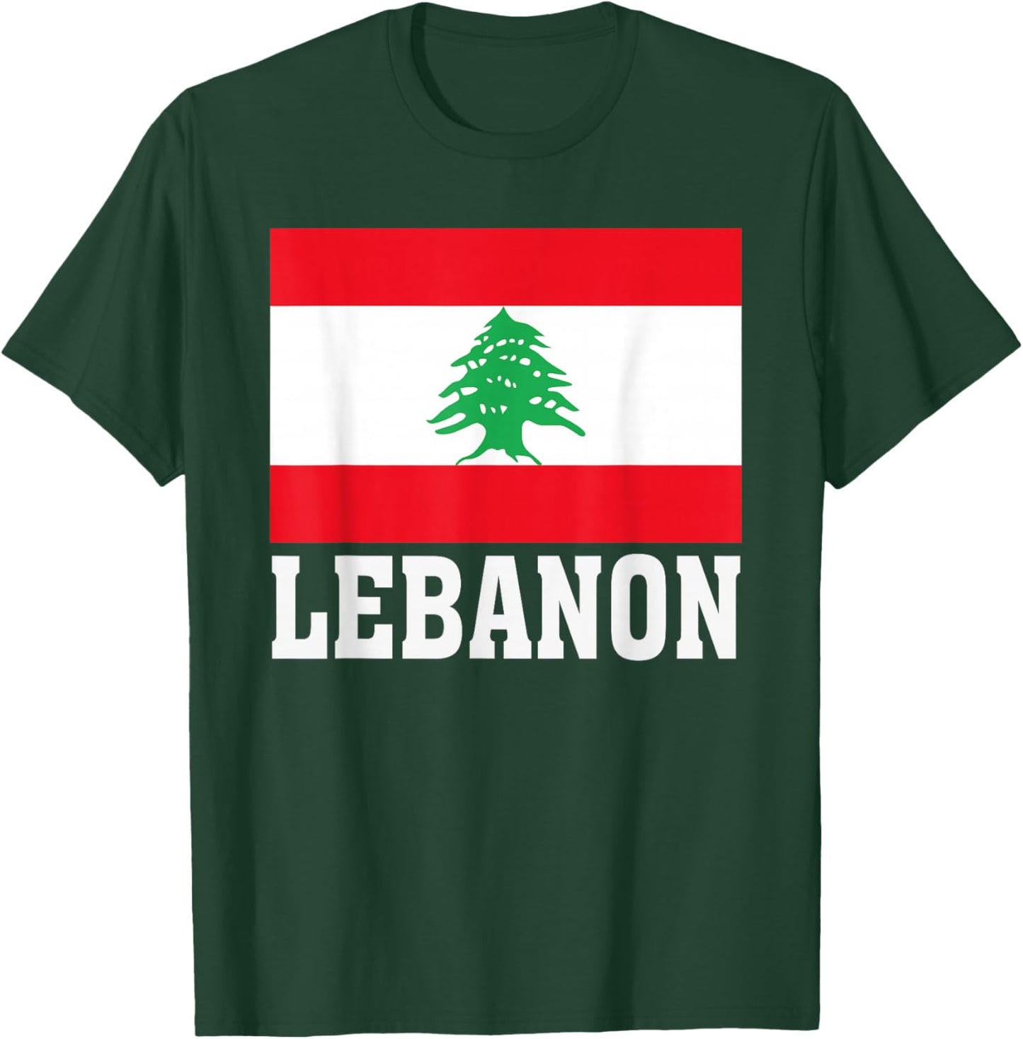 Lebanon Flag Patriotic National Roots Souvenir T-Shirt - T-Shirt | Forest