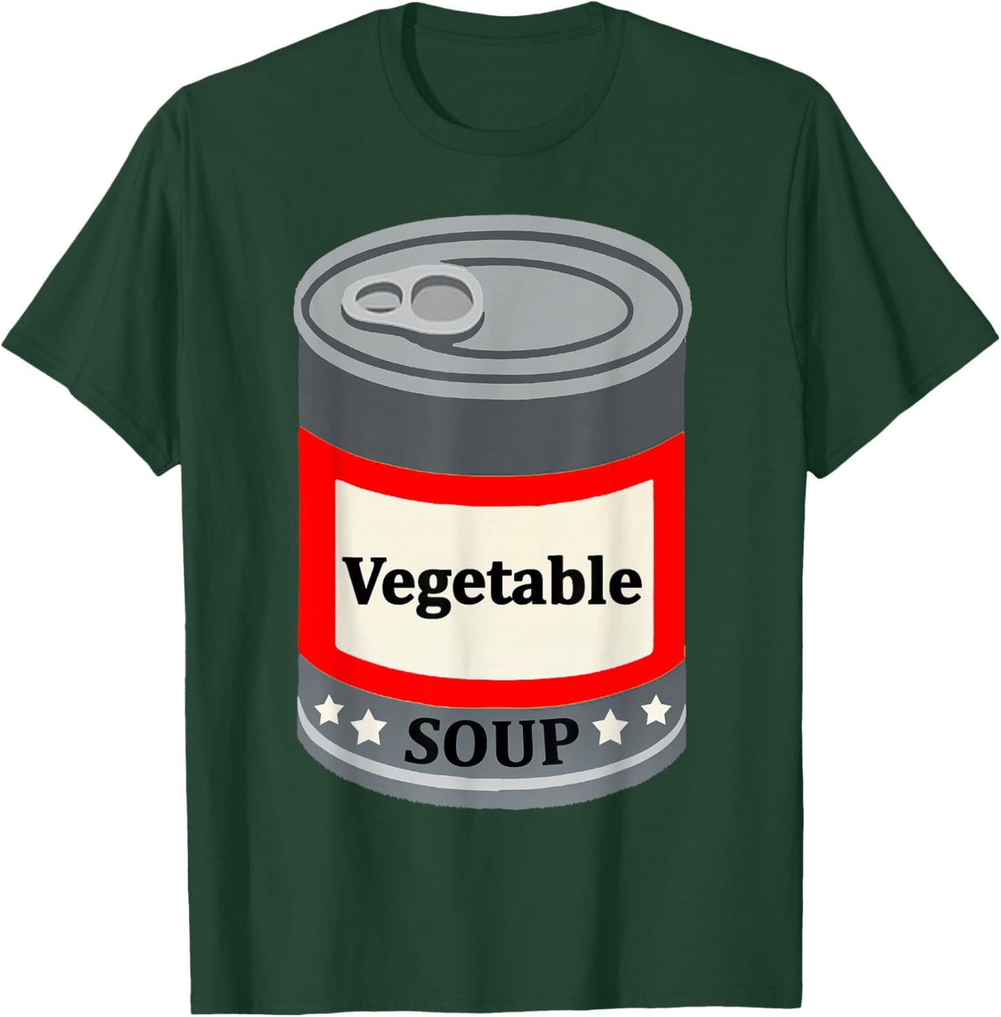 Vegetable Canned Soup Last Minute Fun Easy Halloween Costume T-Shirt - T-Shirt | Forest