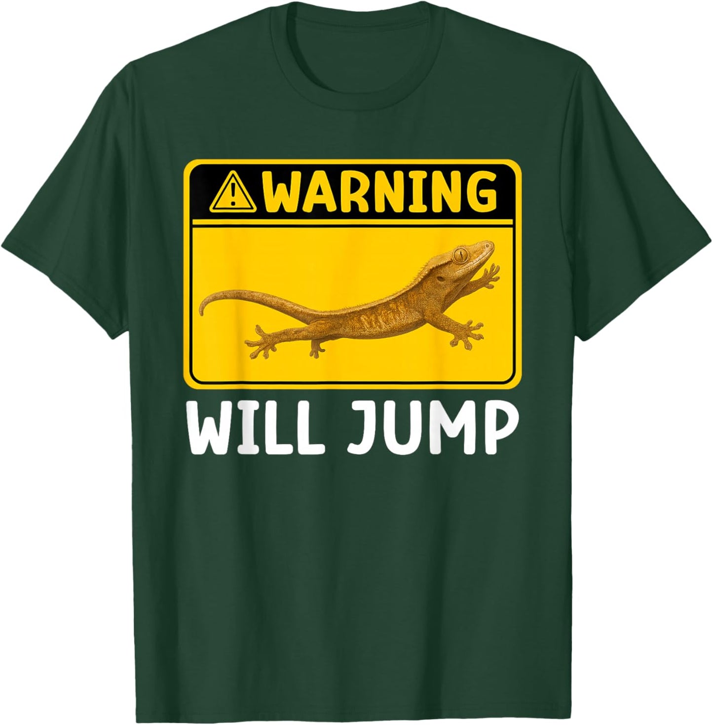 Will Jump Crested Gecko Owner Crestie Lover T-Shirt - T-Shirt | Forest