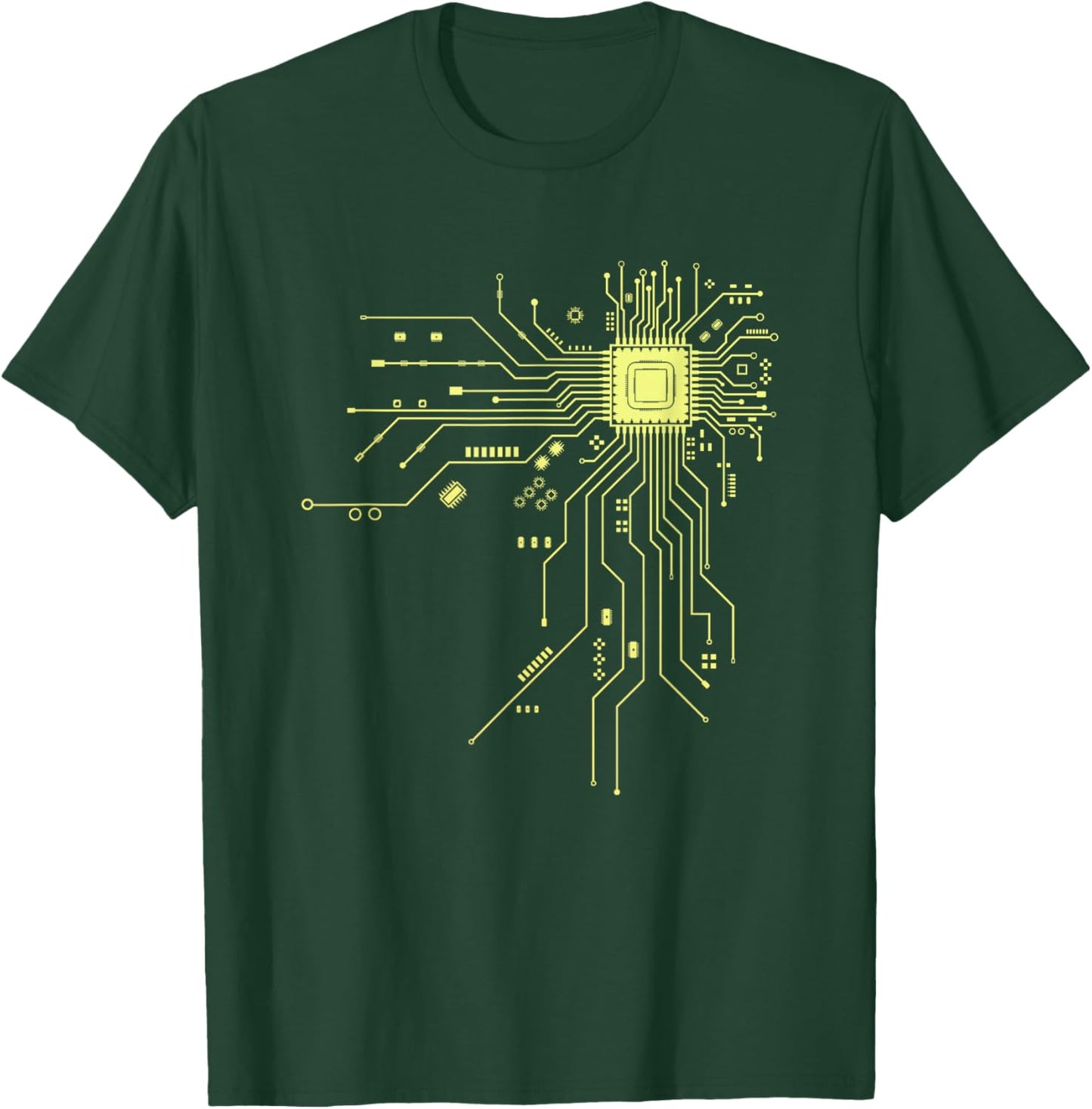 Funny Computer Geek PCB Design CPU Chip Circuit Board T-Shirt - T-Shirt | Forest