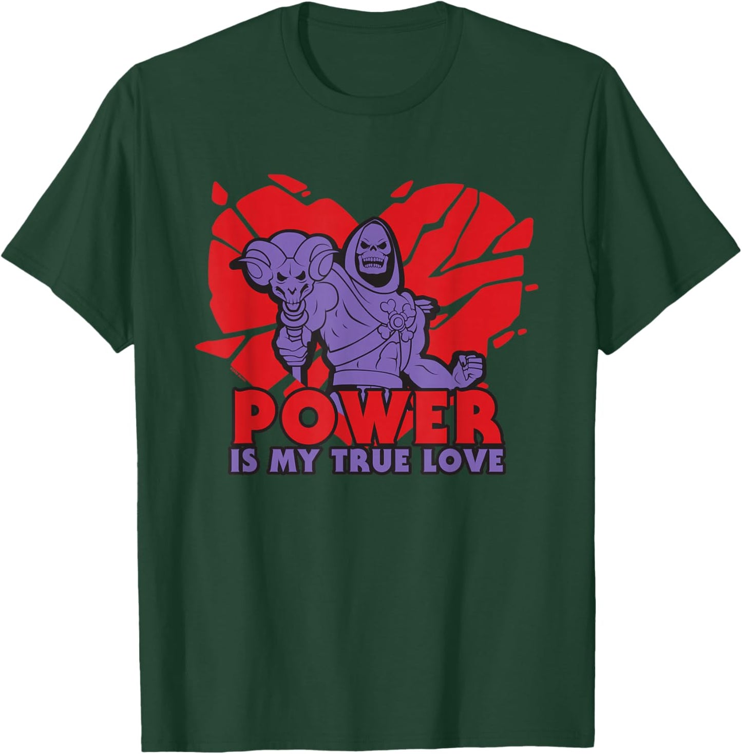 Skeletor Valentine's Day Power is My True Love T-Shirt - T-Shirt | Forest