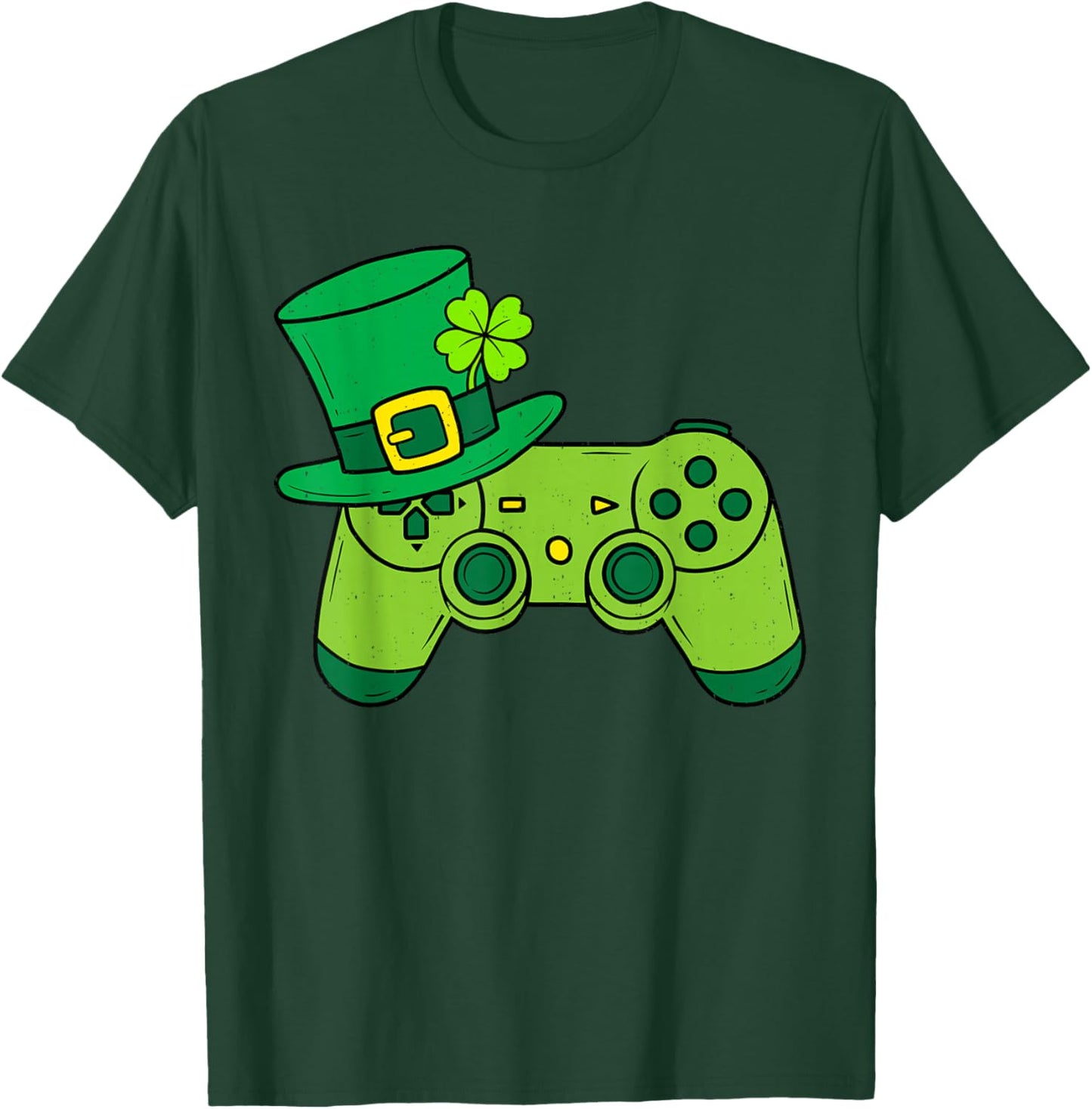 Video Game Irish Gamer St Patricks Day Men Teens Youth Boys T-Shirt - T-Shirt | Forest
