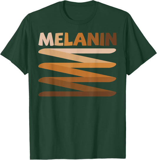 Melanin Black Queen King African American Man Women Girl T-Shirt - T-Shirt | Forest