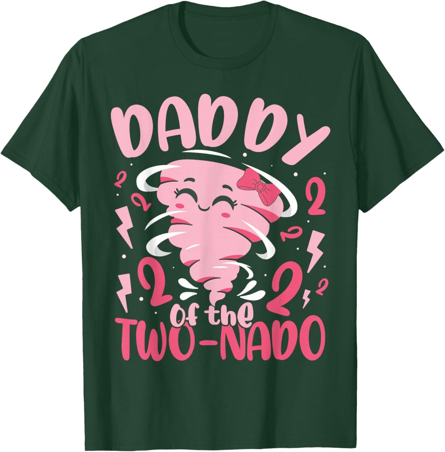 Daddy of The Two-nado Tornado Themed 2nd Birthday Party Kids T-Shirt - T-Shirt | Forest