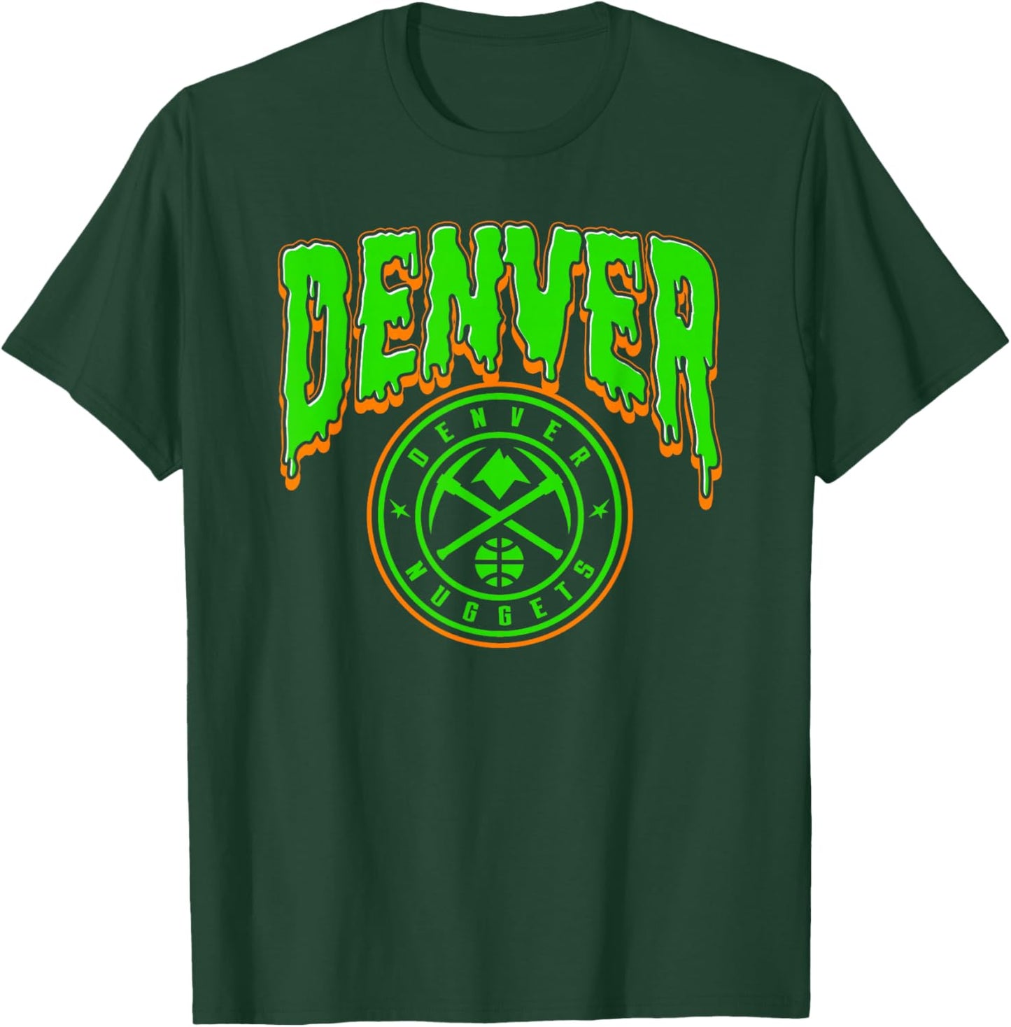 NBA Denver Nuggets Halloween Scary Logo T-Shirt - T-Shirt | Forest