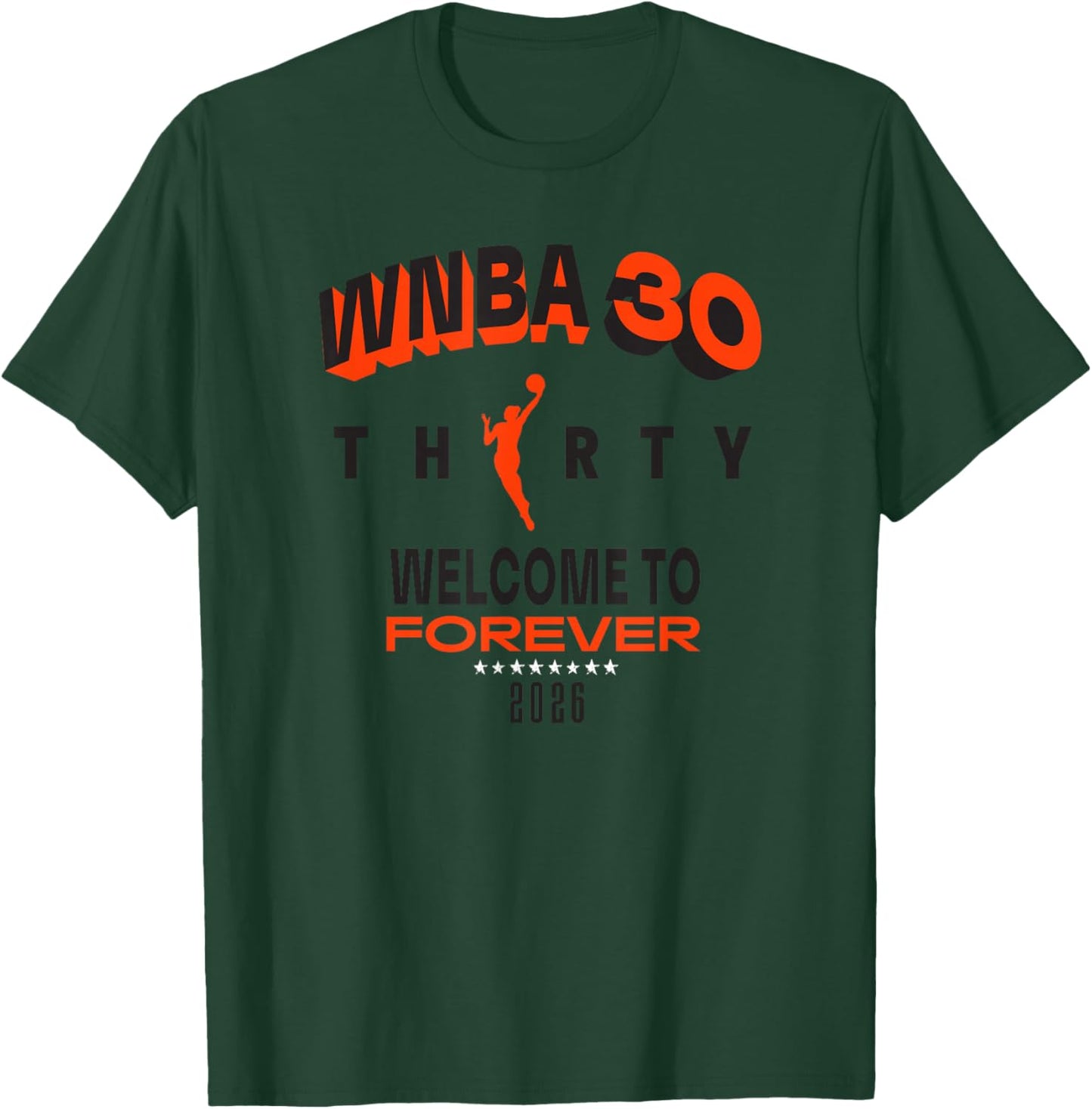 WNBA 30th Anniversary Half Bench T-Shirt - T-Shirt | Forest