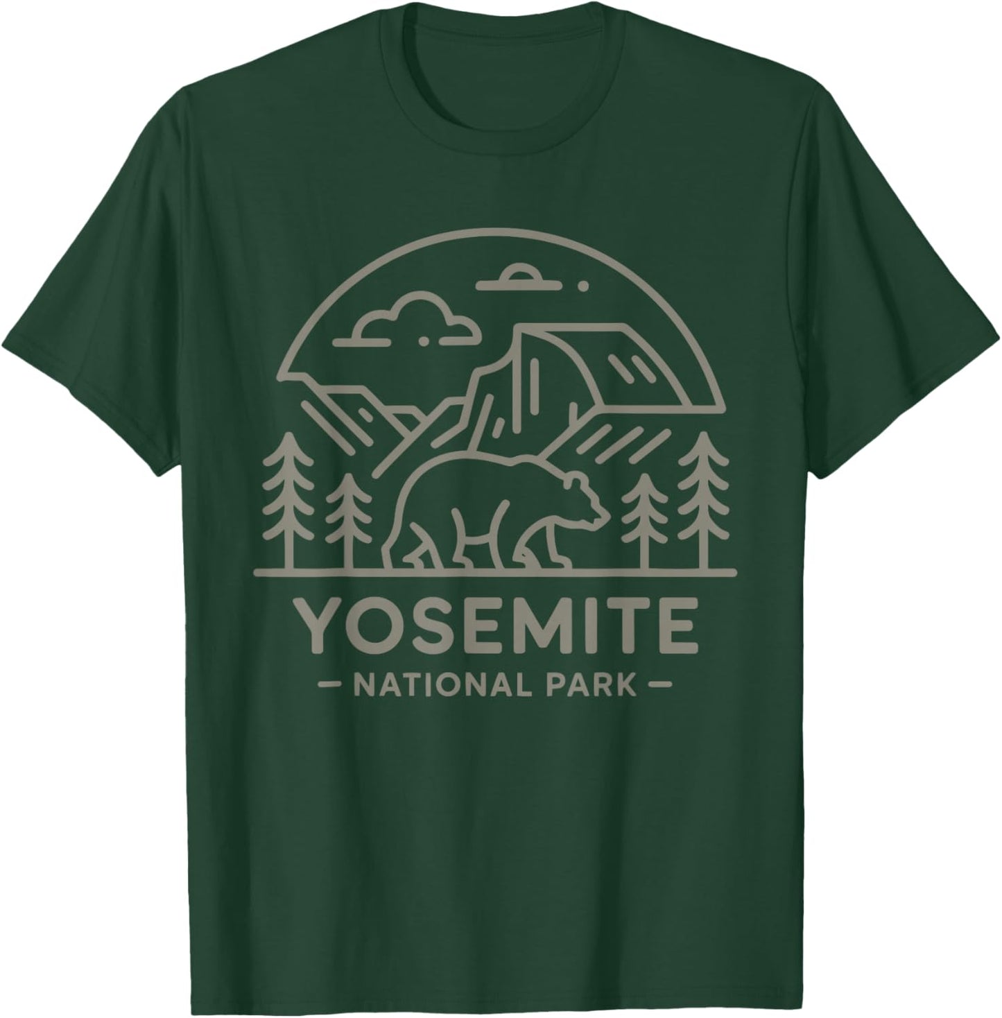 Yosemite National Park for Hikers Campers and Nature Lovers T-Shirt - T-Shirt | Forest