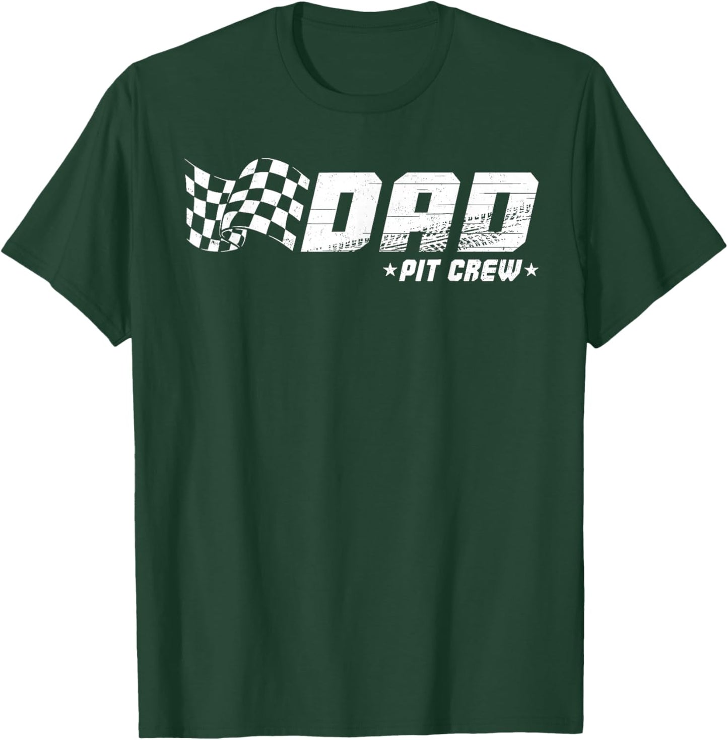 DAD Pit Crew Race Car Birthday Family Matching Pit Crew T-Shirt - T-Shirt | Forest