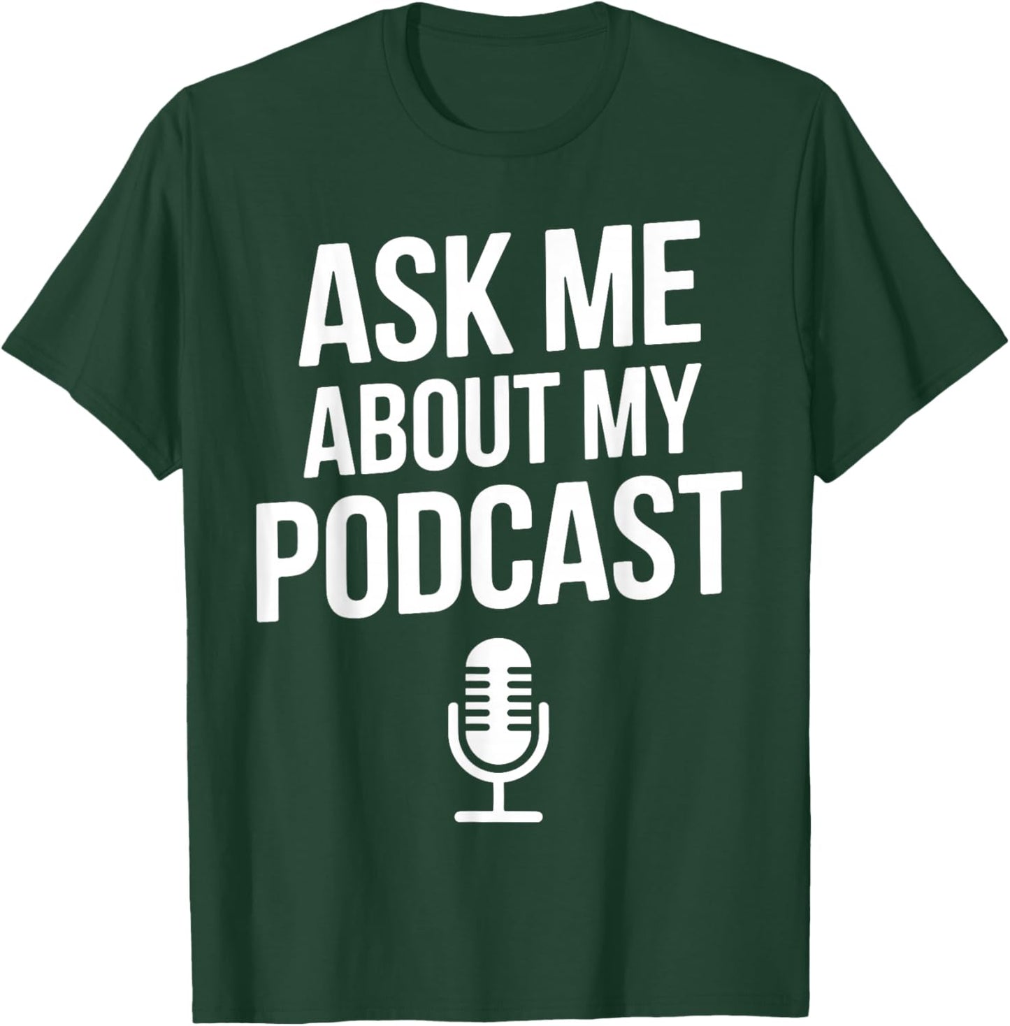 Best Podcast Art Women Podcasting Podcaster Podcast T-Shirt - T-Shirt | Forest