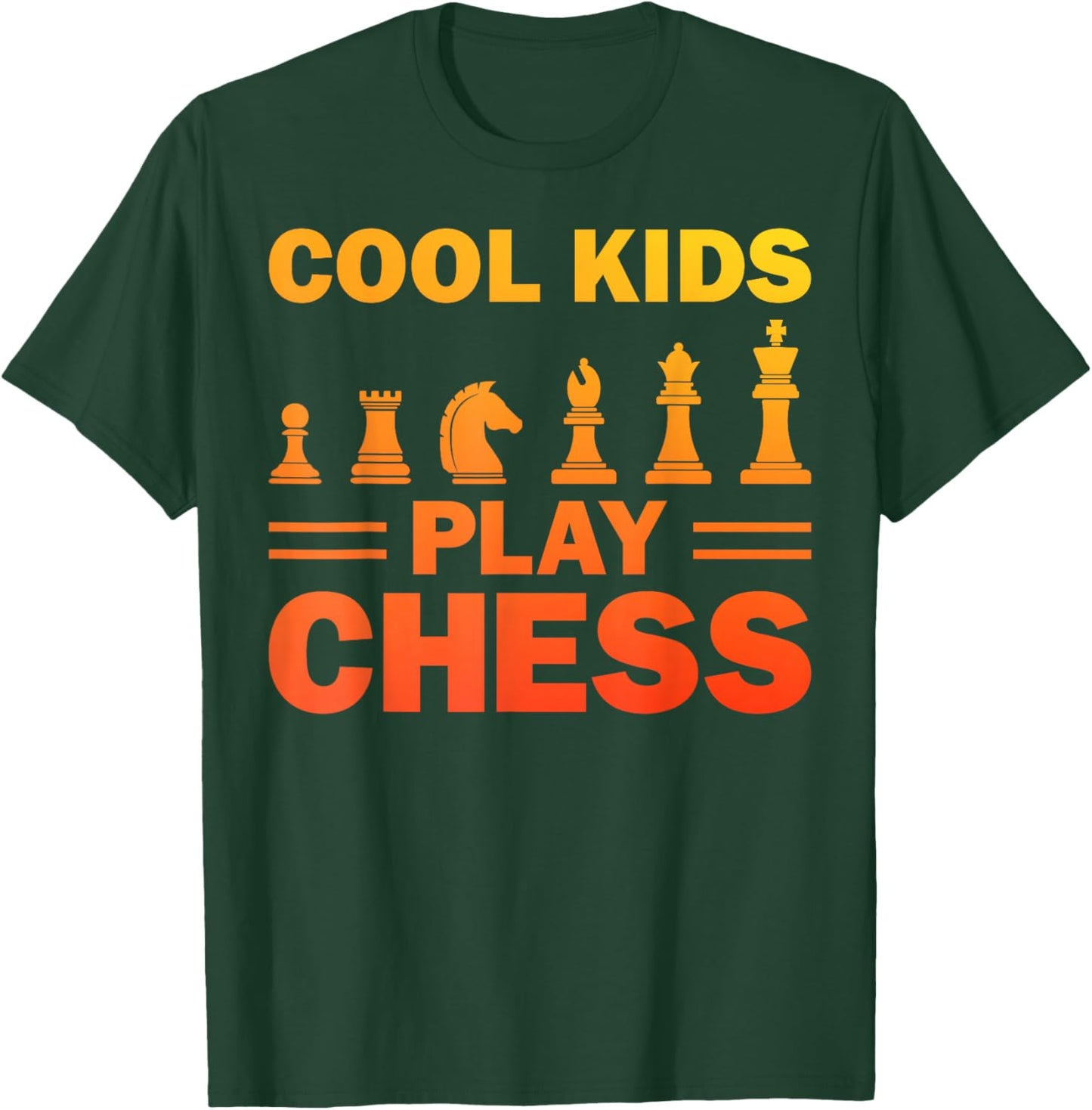 Cool Chess Art for Boys Girls Kids Chess Lover Chess Player T-Shirt - T-Shirt | Forest