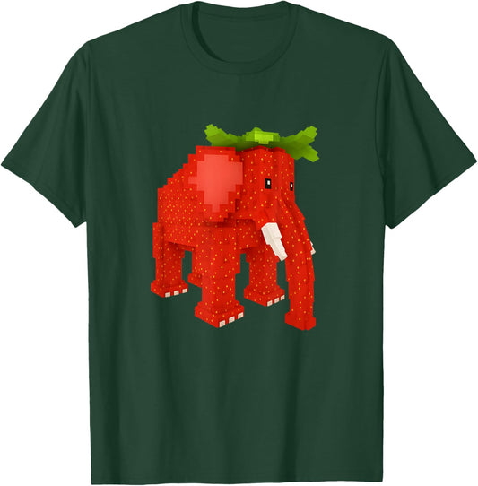 Strawberry Elephant Steal Brainrot Secret Rare Video Game T-Shirt - T-Shirt | Forest