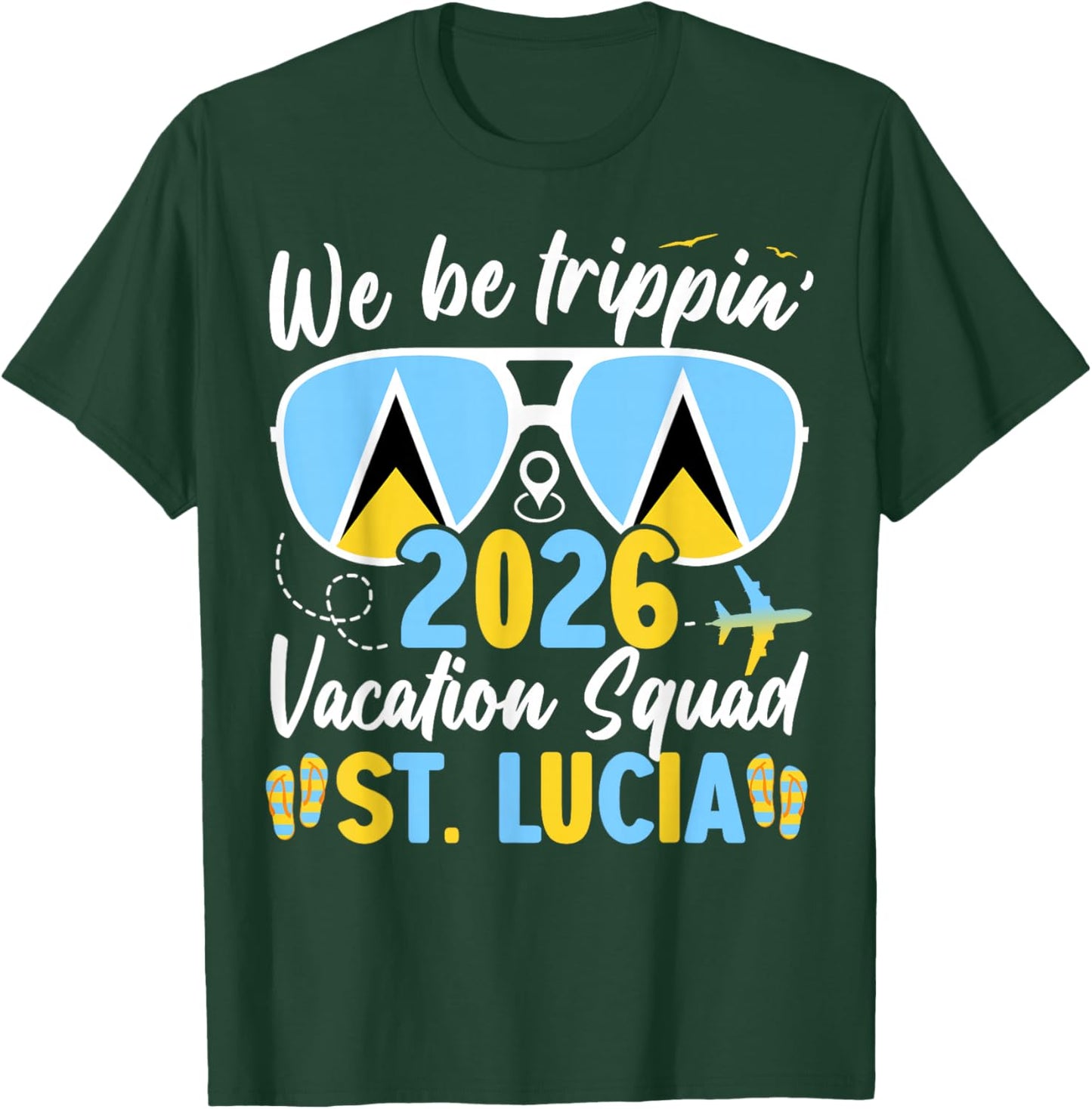 St. Lucia Vacation Family Friends Trip Cruise 2026 Matching T-Shirt - T-Shirt | Forest