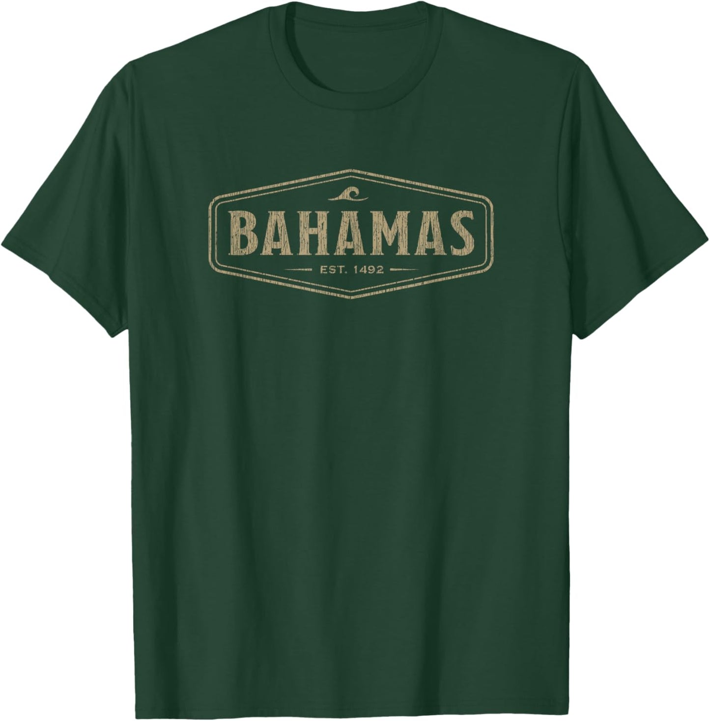 Vintage Bahamas Preppy Retro Throwback Souvenir T-Shirt - T-Shirt | Forest