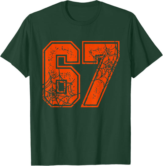67 Meme Funny Six Seven Gen Alpha Halloween Pumpkin Costume T-Shirt - T-Shirt | Forest