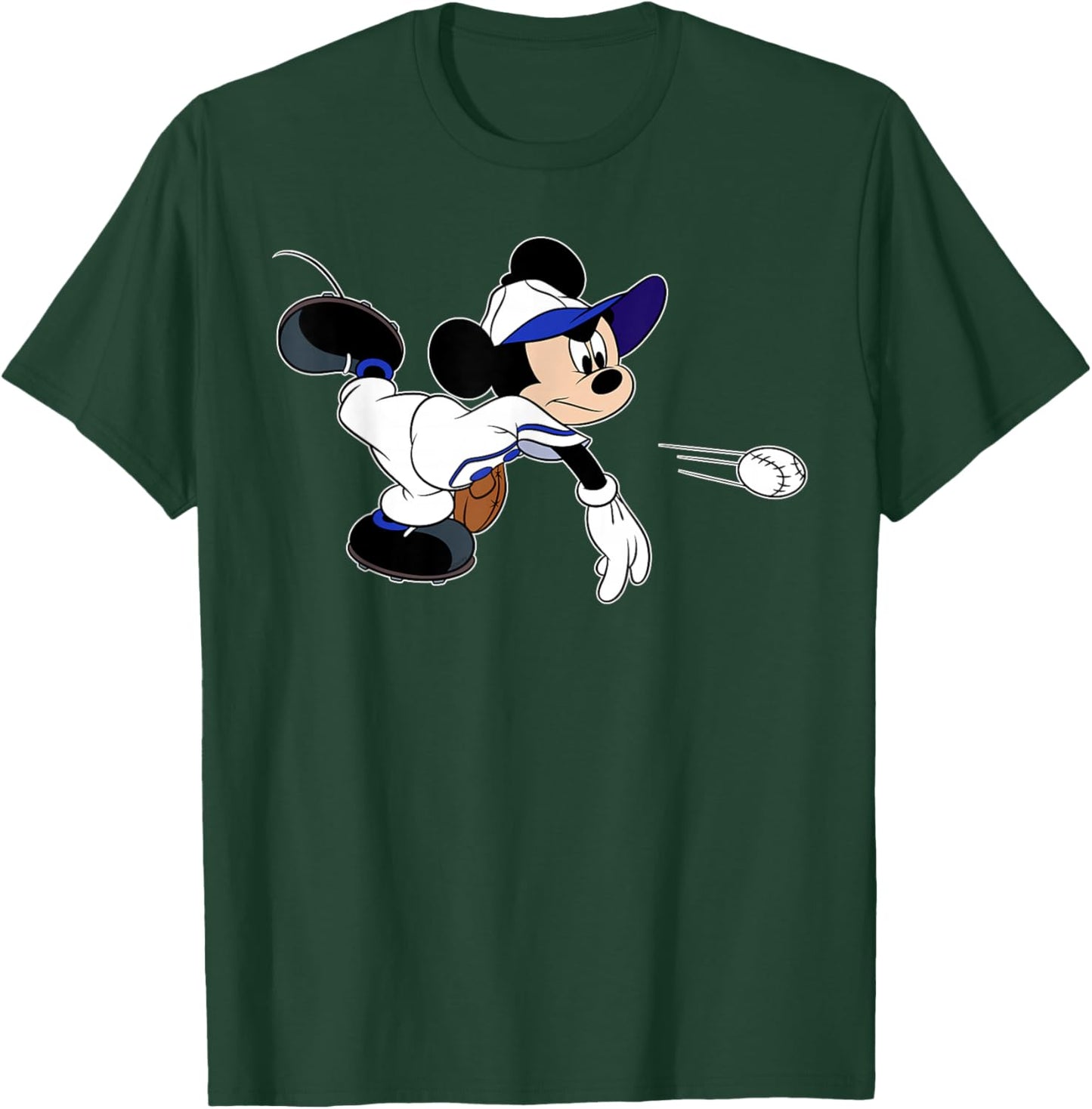 Disney Sports Mickey Mouse Baseball Team Player T-Shirt - T-Shirt | Forest