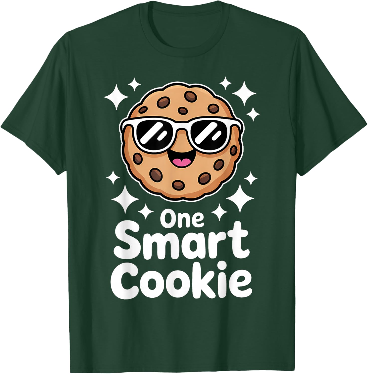 One Smart Cookie Funny Chocolate Chip Cookie T-Shirt - T-Shirt | Forest